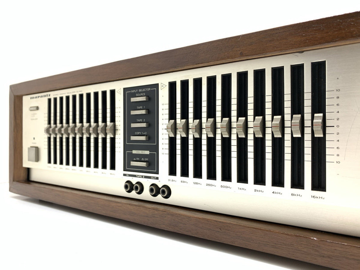 MARANTZ EQ 340 Stereo Graphic Equalizer New Wood Box Vintage 1983 WORK Good Look