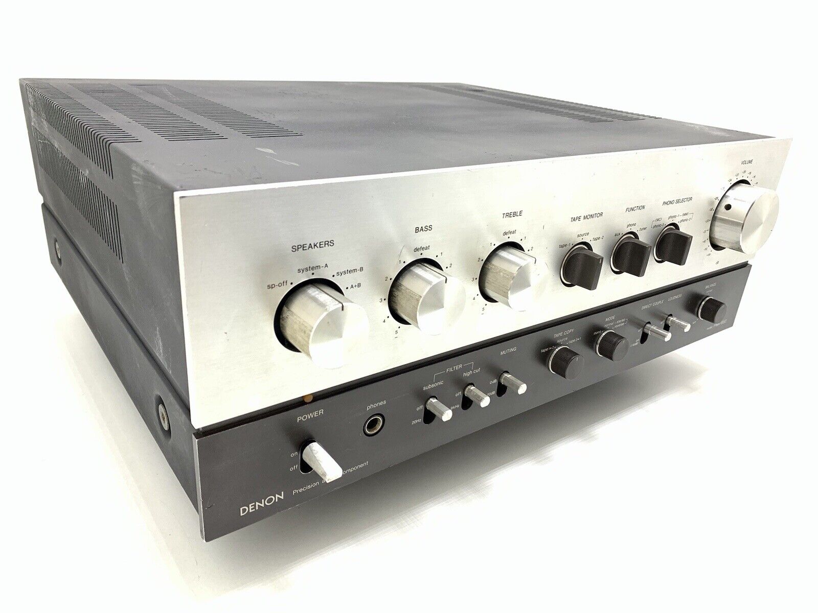 DENON PMA 850 Stereo Integrated Amplifier 85+85 WRMS Vintage 1978 Work Good Look