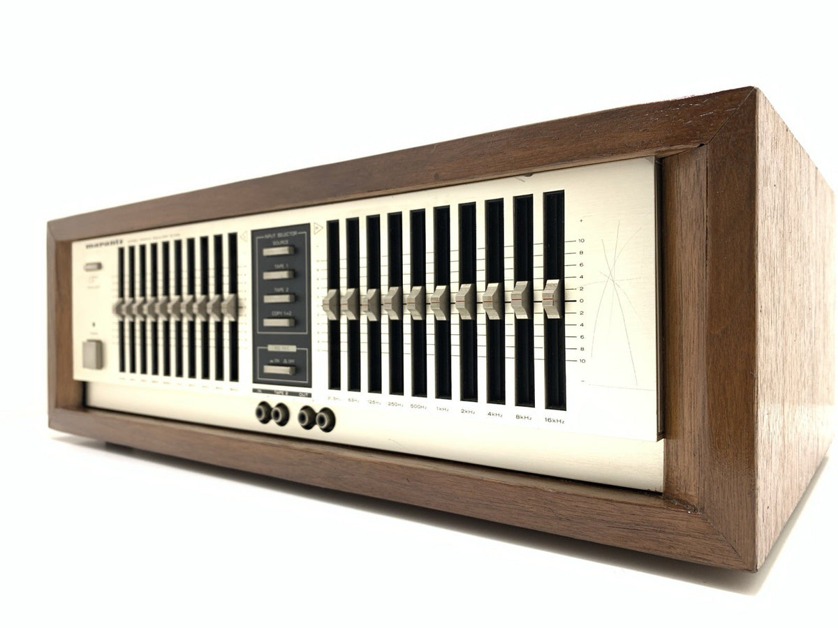 MARANTZ EQ 340 Stereo Graphic Equalizer New Wood Box Vintage 1983 WORK Good Look