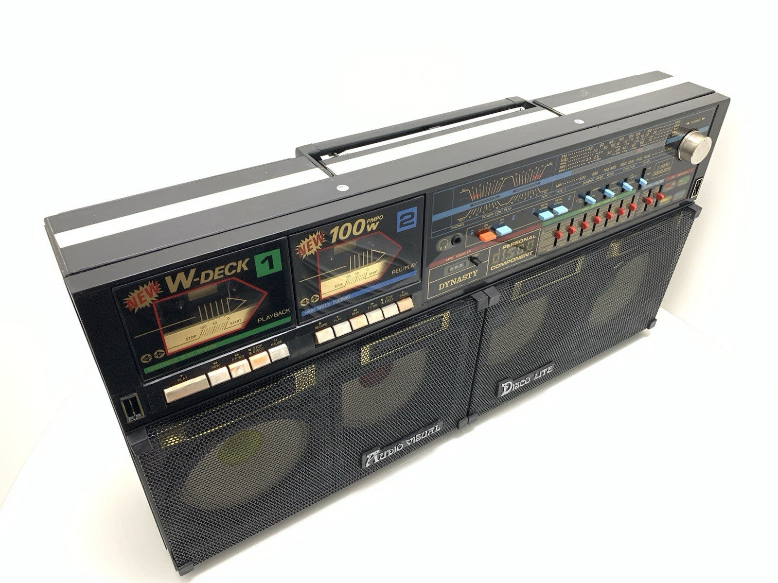 DYNASTY ES555 BOOMBOX Ghettoblaster MADONNA Radio Cassette Stereo WORK Good Look