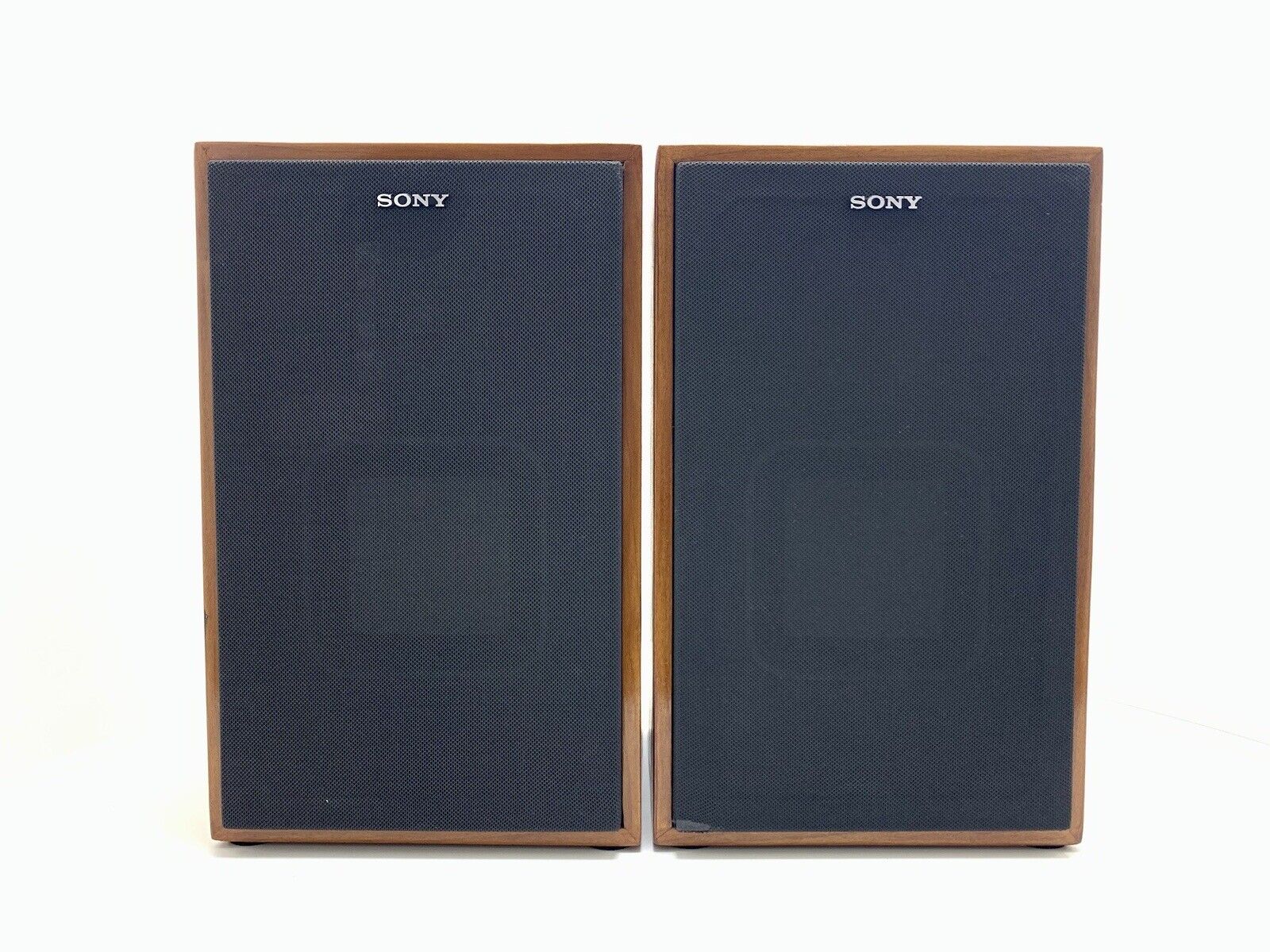 SONY APM 500 Speaker 2 Way System 50 Watts Vintage NEW WOOD BOX Good Look