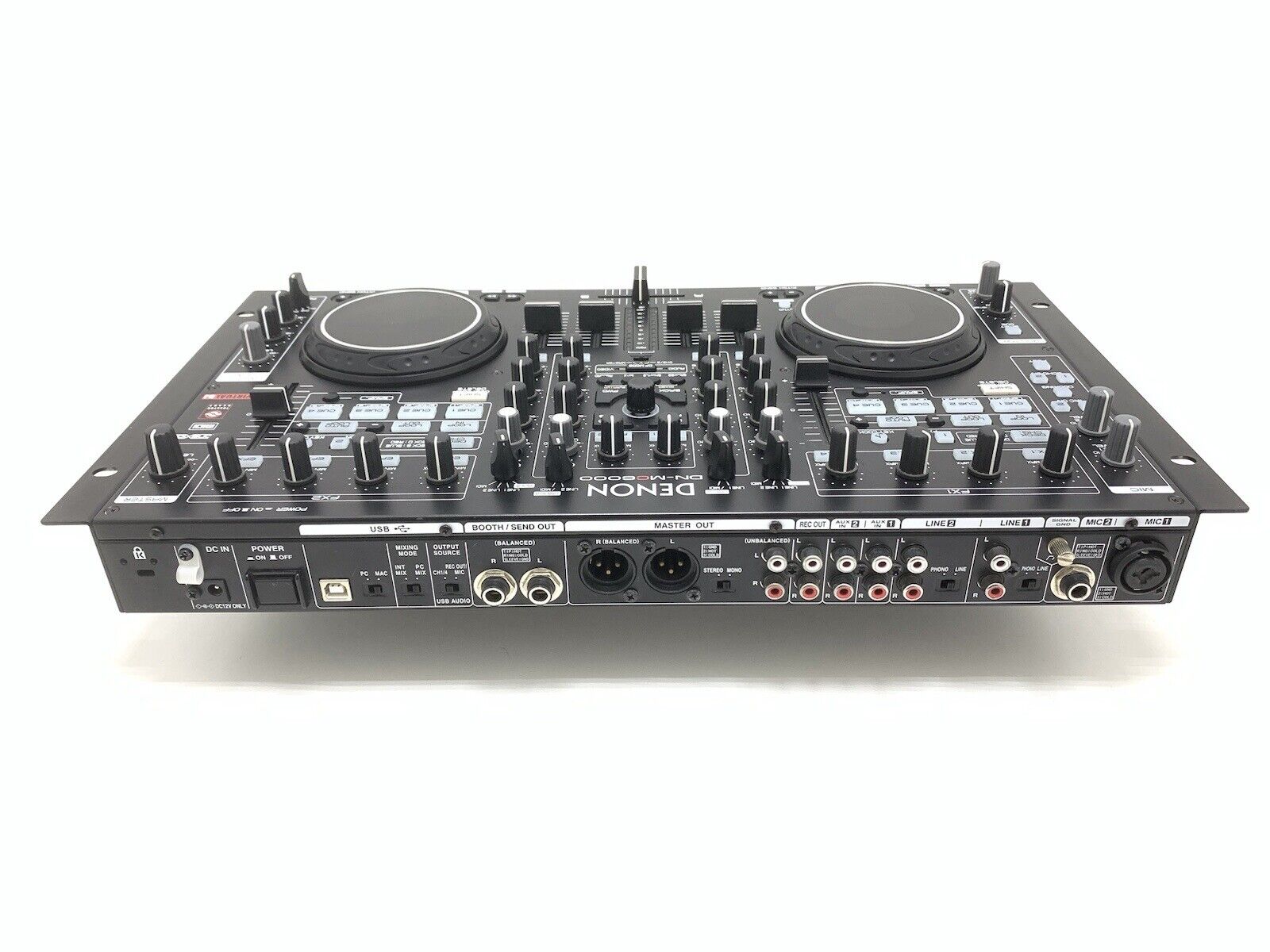DENON DN-MC6000 MIXER 4 Deck DJ Controller USB WORK with Original CASE Good Look