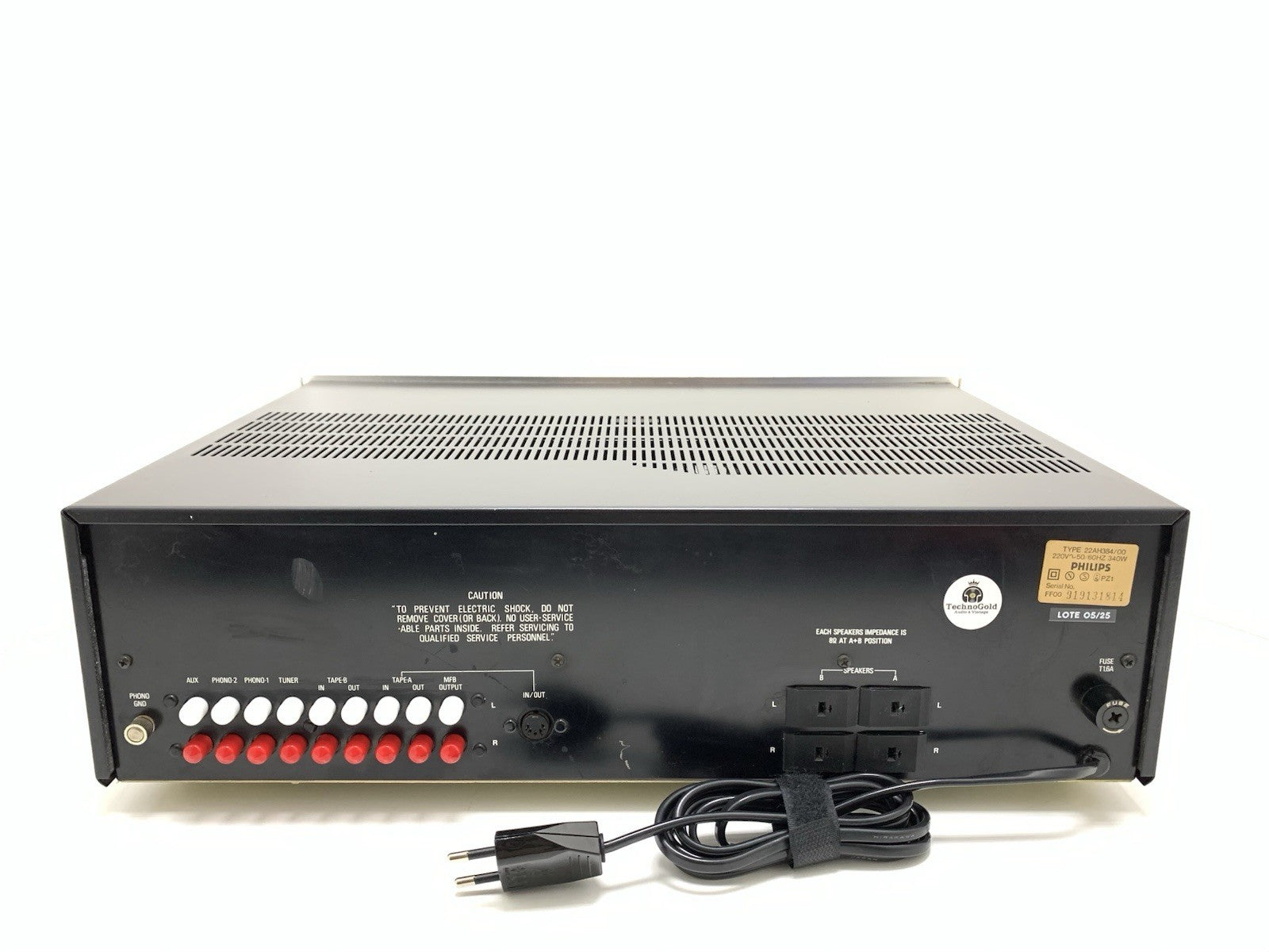 PHILIPS AH 384 Stereo Amplifier 2X 40Watts RMS Vintage 1978 Hi Fi WORK GOOD LOOK