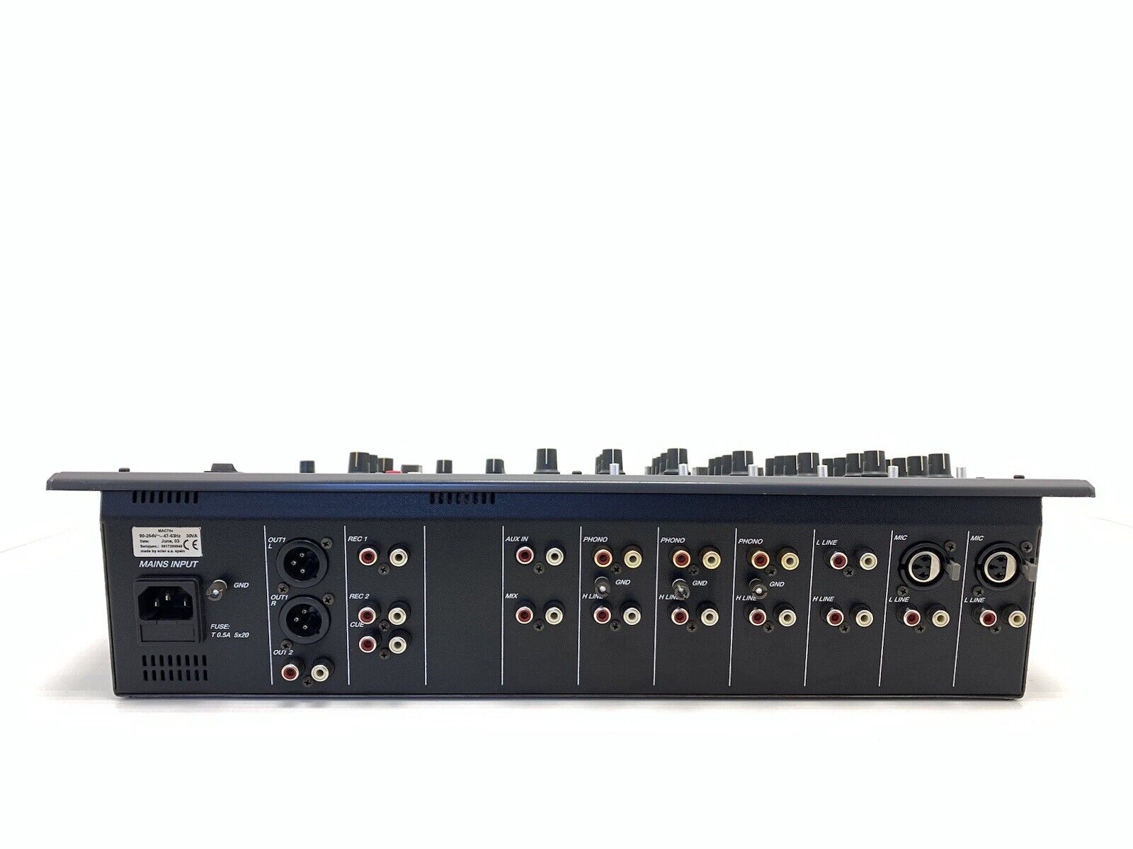 ECLER MAC 70V Professional Hi Fi DJ PRO MIXER 7 Input WORK Perfect Good Look