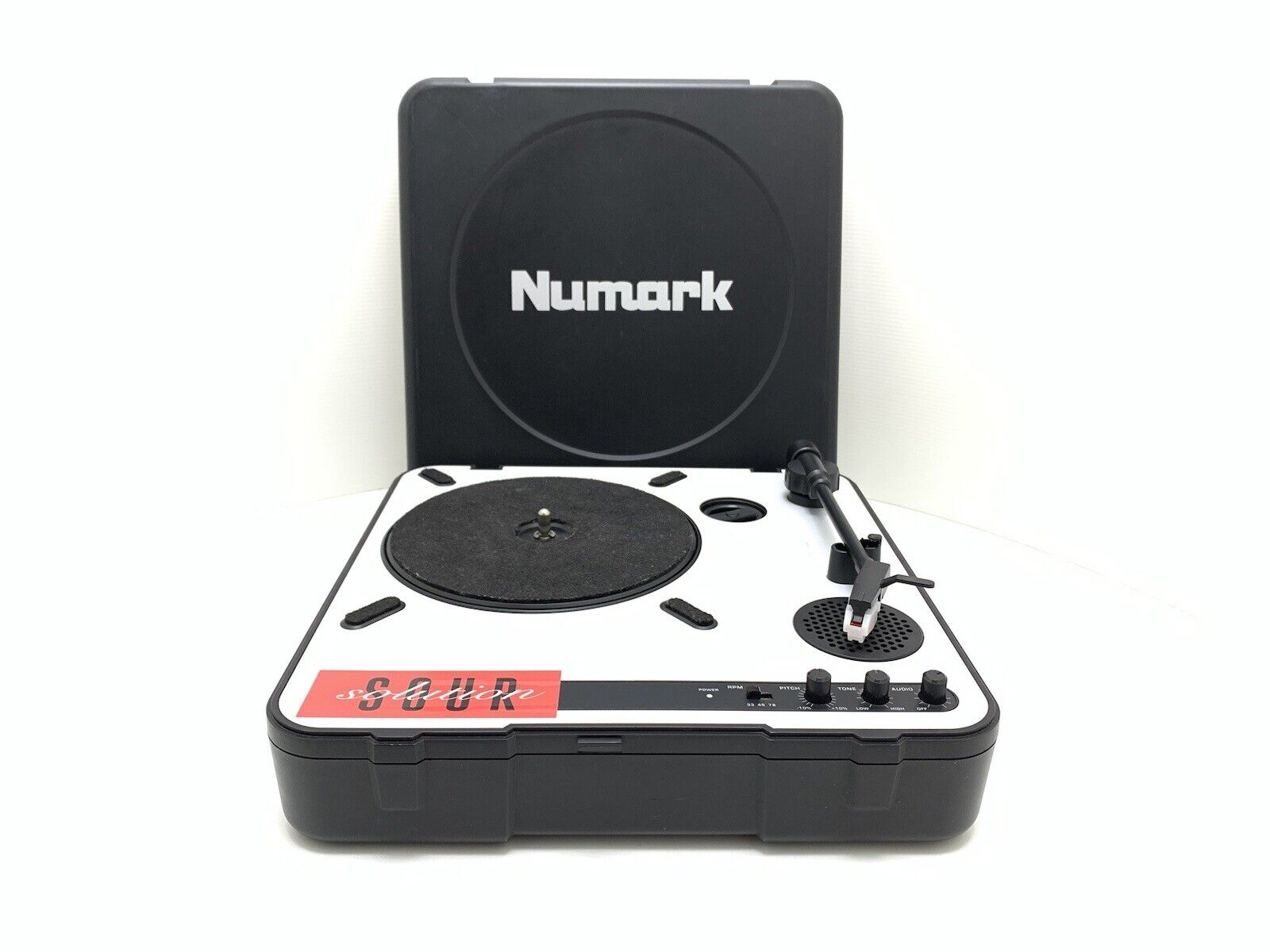 NUMARK PT-01 USB Turntable Belt Drive Portable 3 Speed Vintage Work Good Look