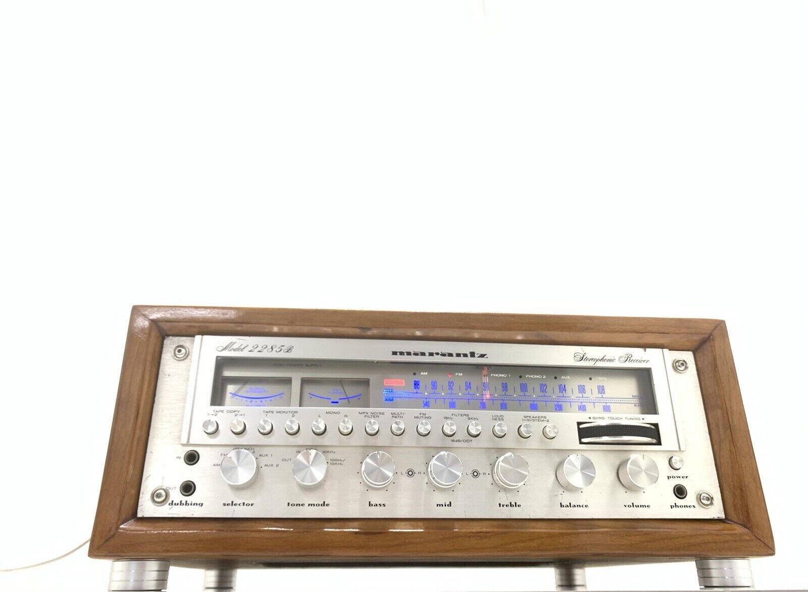 MARANTZ 2285B Stereo MONSTER Receiver 188 W RMS Vintage 1979 Wood Box GOOD LOOK