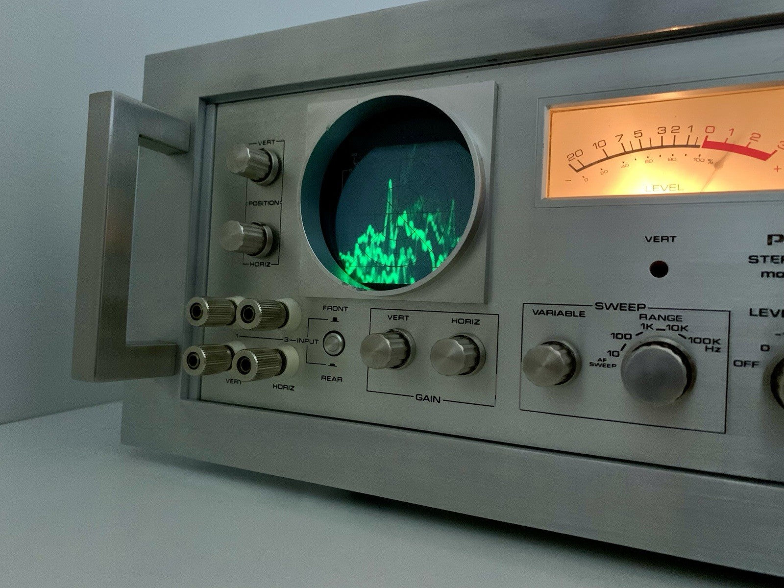 PIONEER SD-1100 Stereo Rack Display Audio Scope RARE Vintage 1972 WORK Good Look