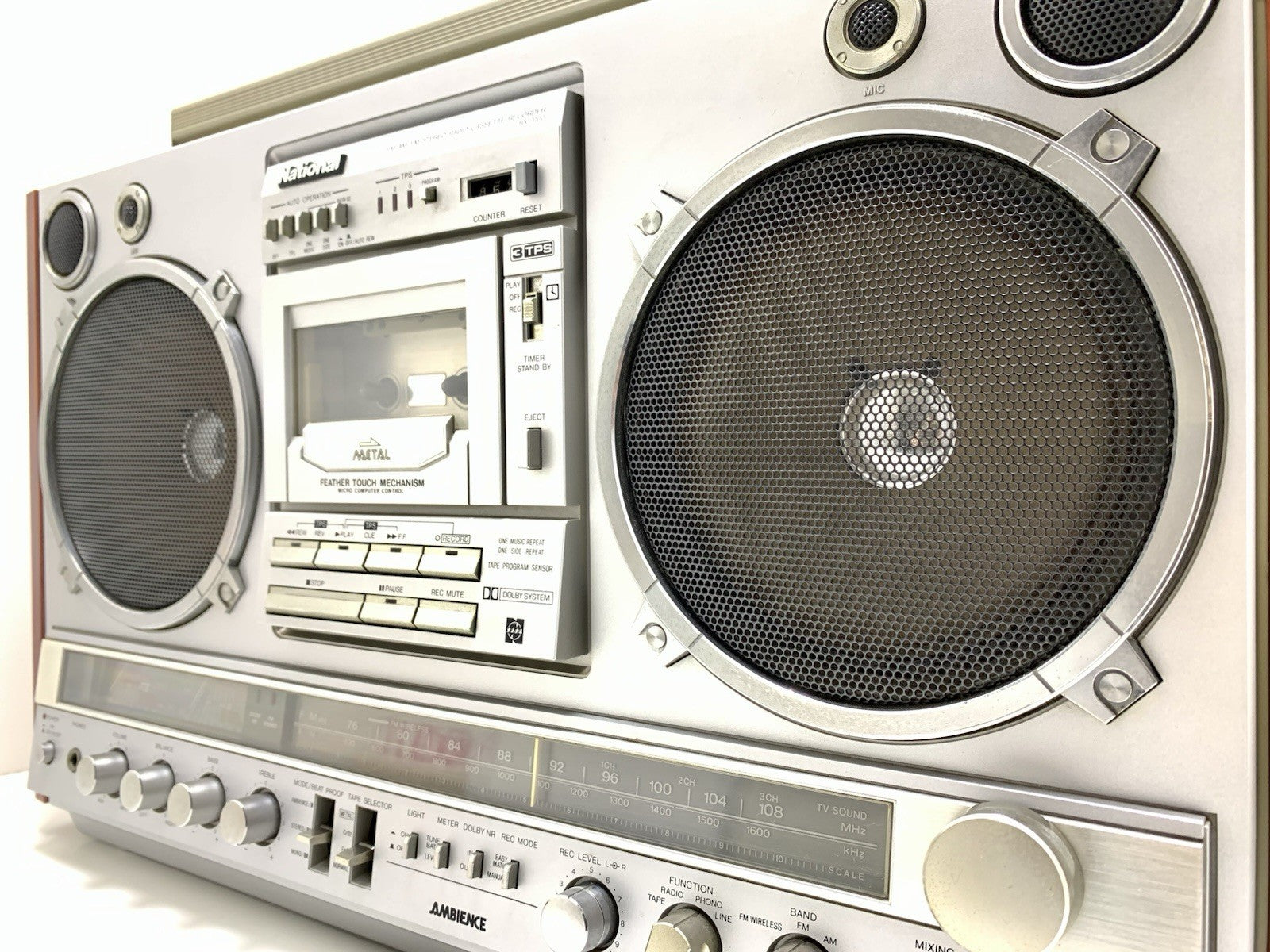 NATIONAL PANASONIC RX 7000 BOOMBOX STEREO Radio Cassette Vintage Work Good Look