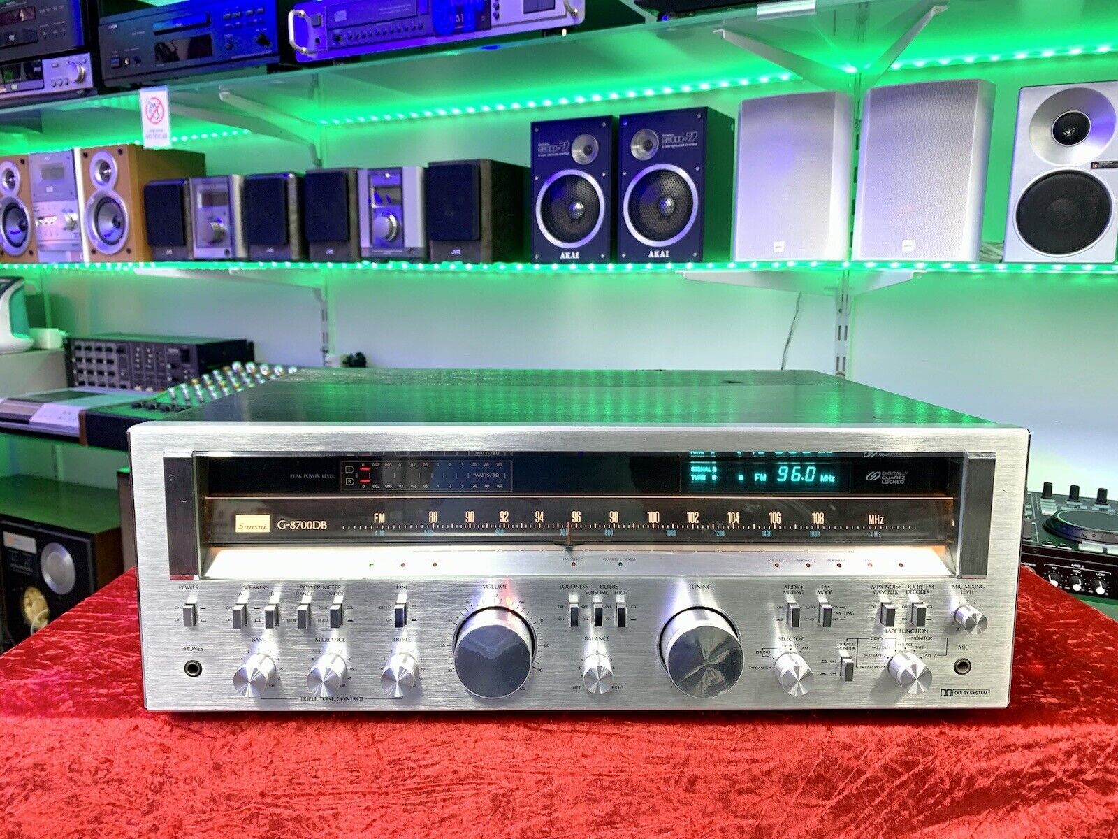 SANSUI G 8700DB Stereo Receiver 2X 160 Watts RMS Vintage 1979 WORK