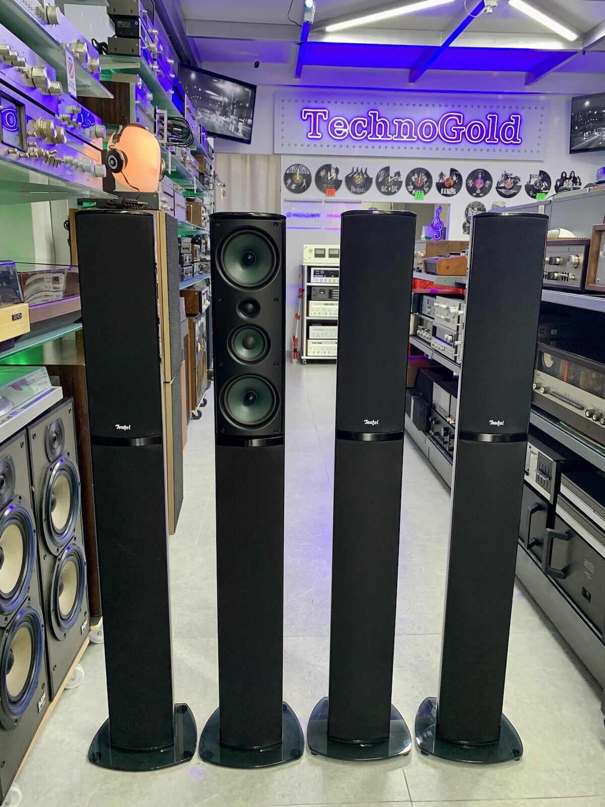 TEUFEL L 520 FR 4 Frontal Rear Speakers 190 WRMS High End WORK Germany Good Look