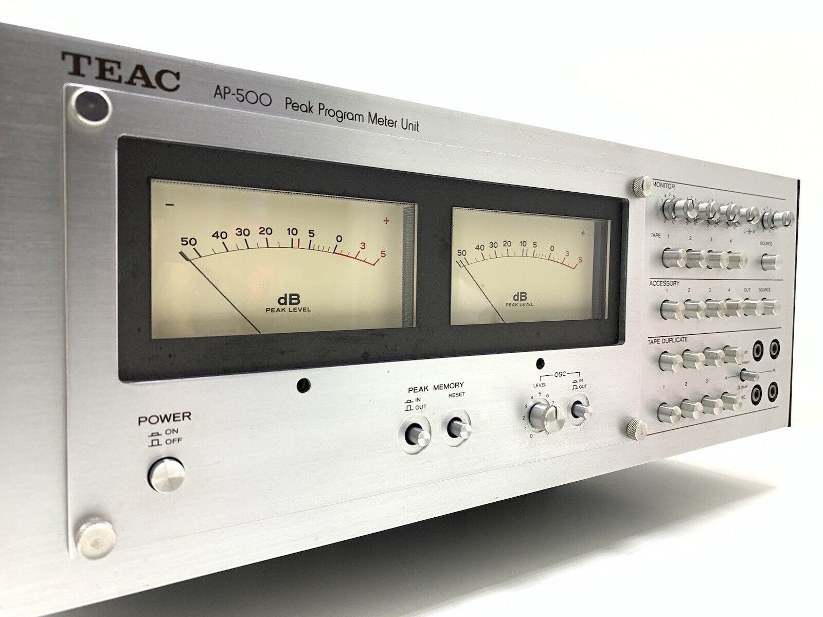 TEAC AP-500 Very RARE Peak Program Meter Unit Vintage 1977 Manual WORK Like New