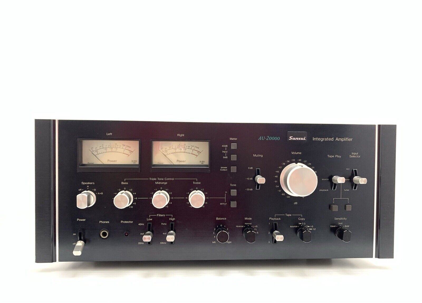 SANSUI AU 20000 Integrated Stereo Amplifier 170+170 WRMS Vintage 1975 LIKE NEW