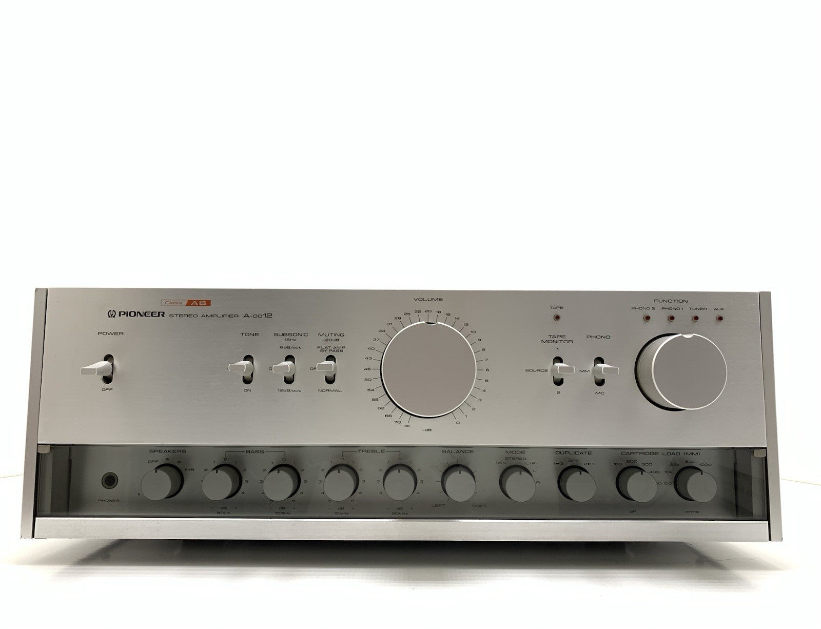 PIONEER A 0012/ A 27 Stereo Amplifier 120+120 W RMS Vintage 1978 WORK Good Look