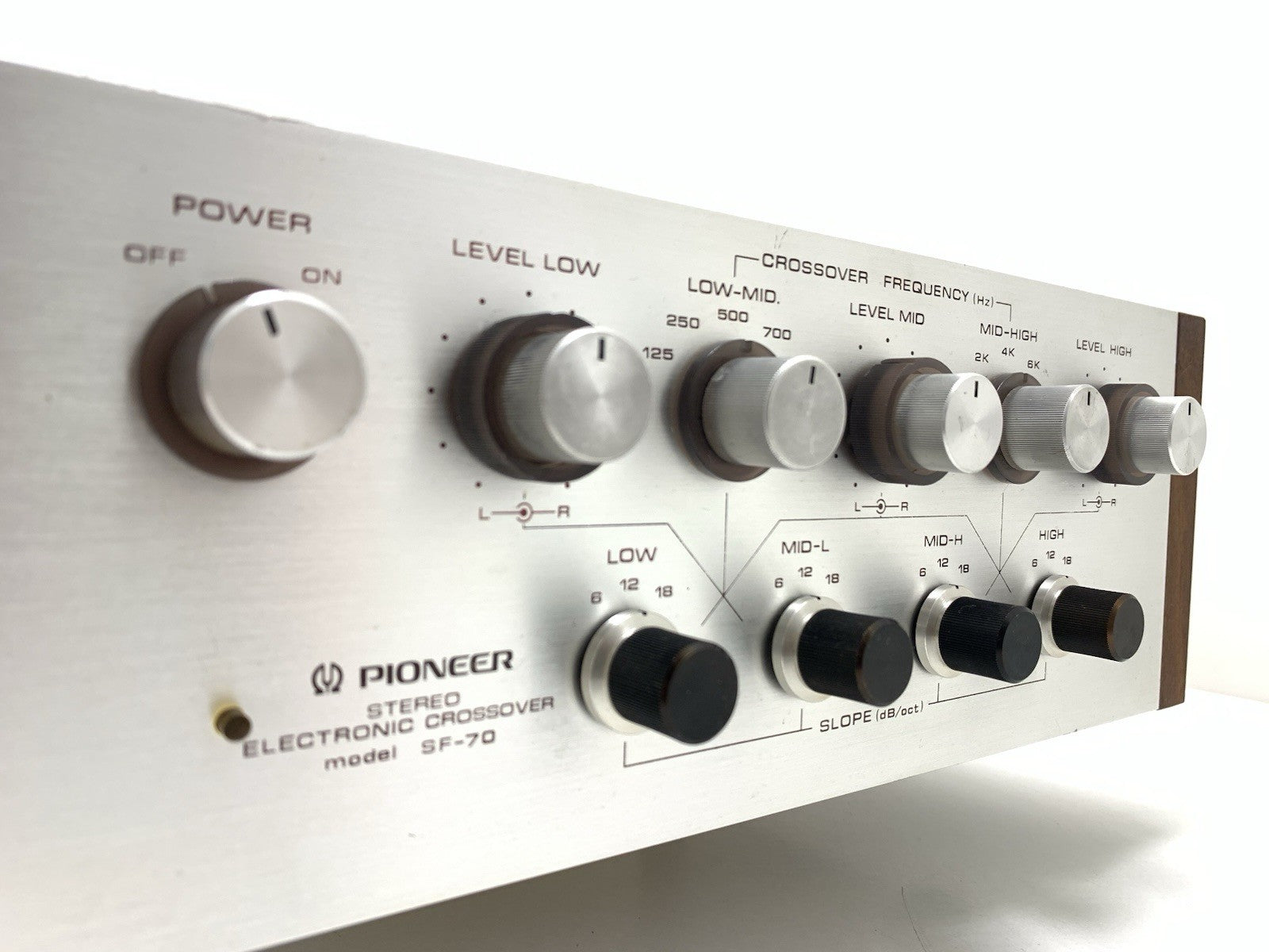 PIONEER SF 70 SF 700 ELECTRONIC CROSSOVER 3/2 Way Vintage 1969 WORK Good Look