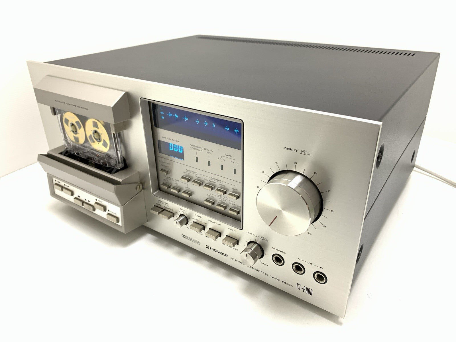 PIONEER CT F900 3 Head Stereo Tape Deck BLUE LINE Vintage 1978 WORK Good Look