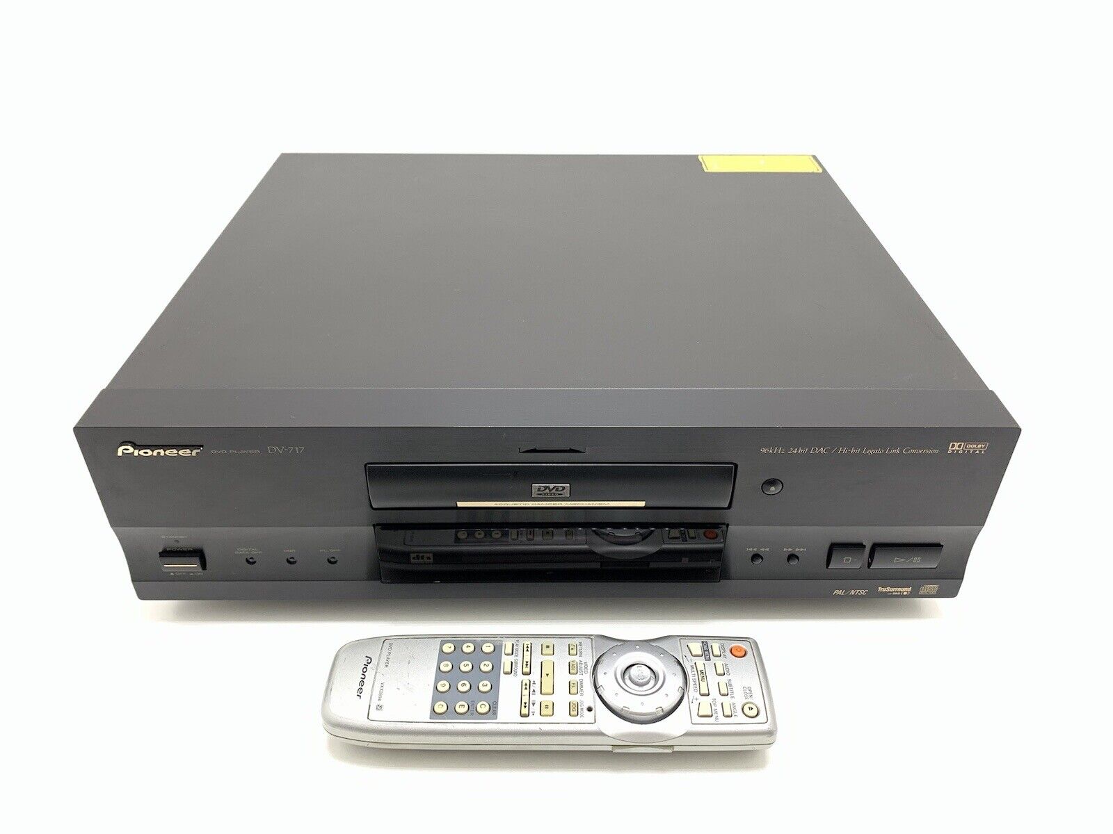 PIONEER DV 717 DVD CD Compact Disc with Remote Original PAL NTSC WORK Good Look