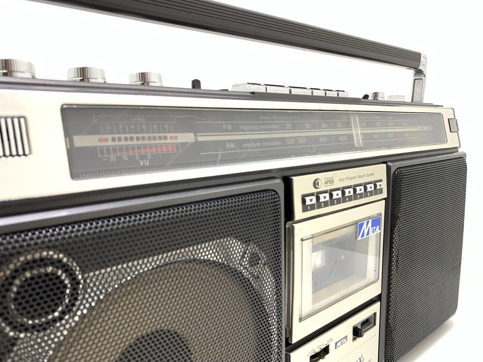 SHARP GF 308SB BOOMBOX STEREO Radio Cassette Vintage WORK PERFECT Good Look
