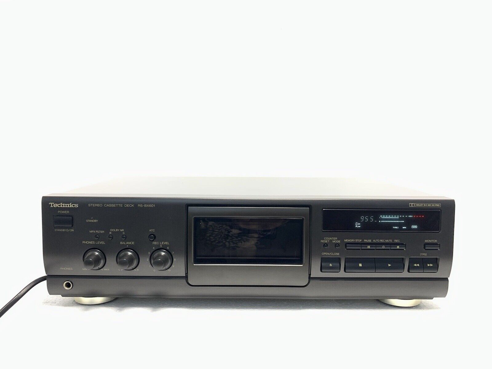 TECHNICS RS-BX601 Stereo Cassette Deck 3 Head Vintage 1994 Hi End WORK Good Look