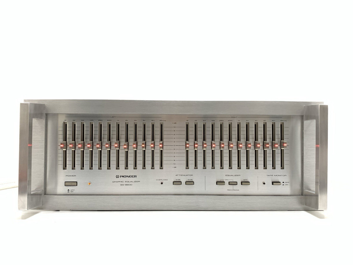 PIONEER SG 9800 Graphic Equalizer With Handles NEW RED LED Vintage WORK GoodLOOK