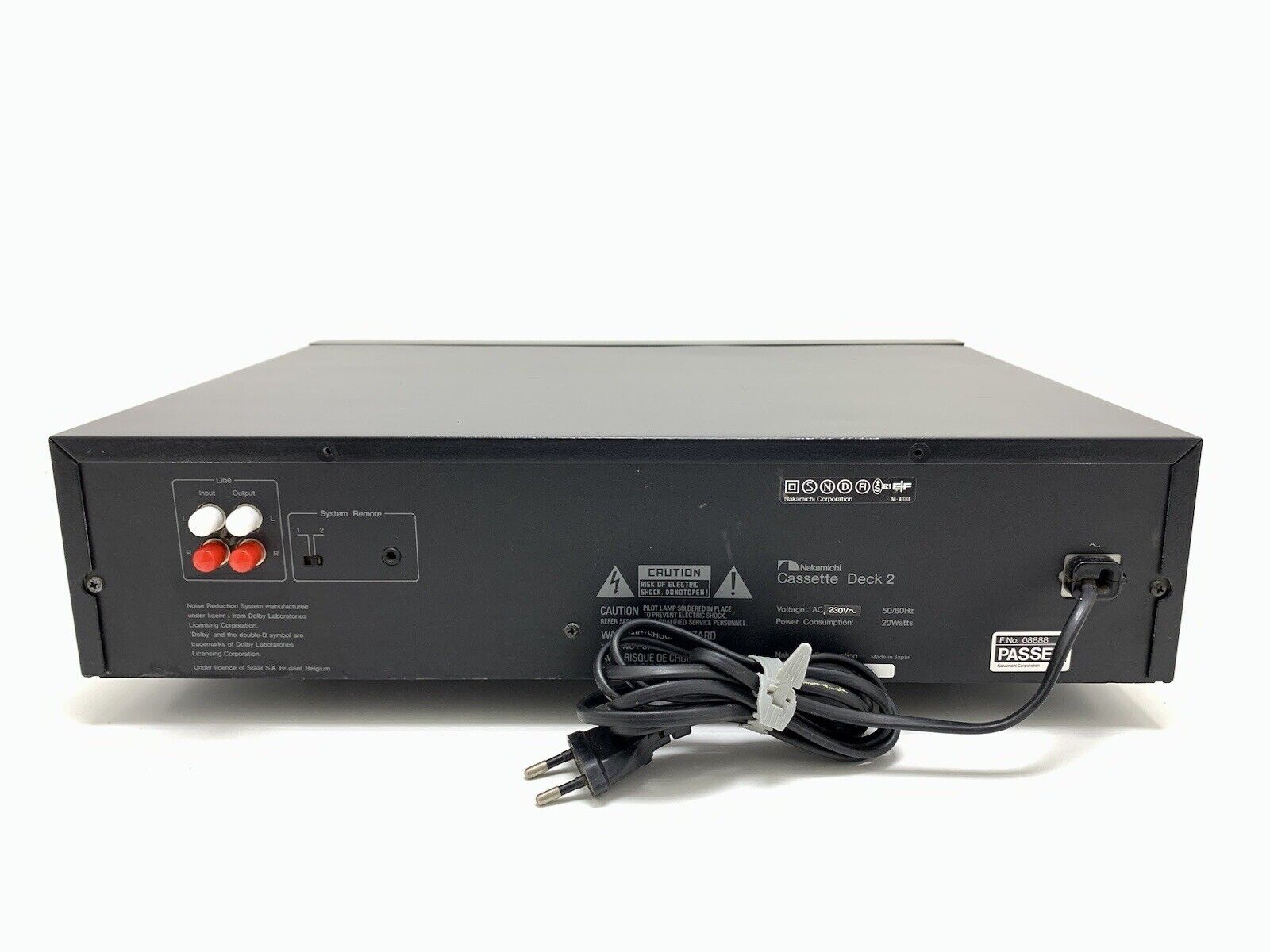 NAKAMICHI Cassette Deck 2 Tape Deck 2 Head High End Vintage