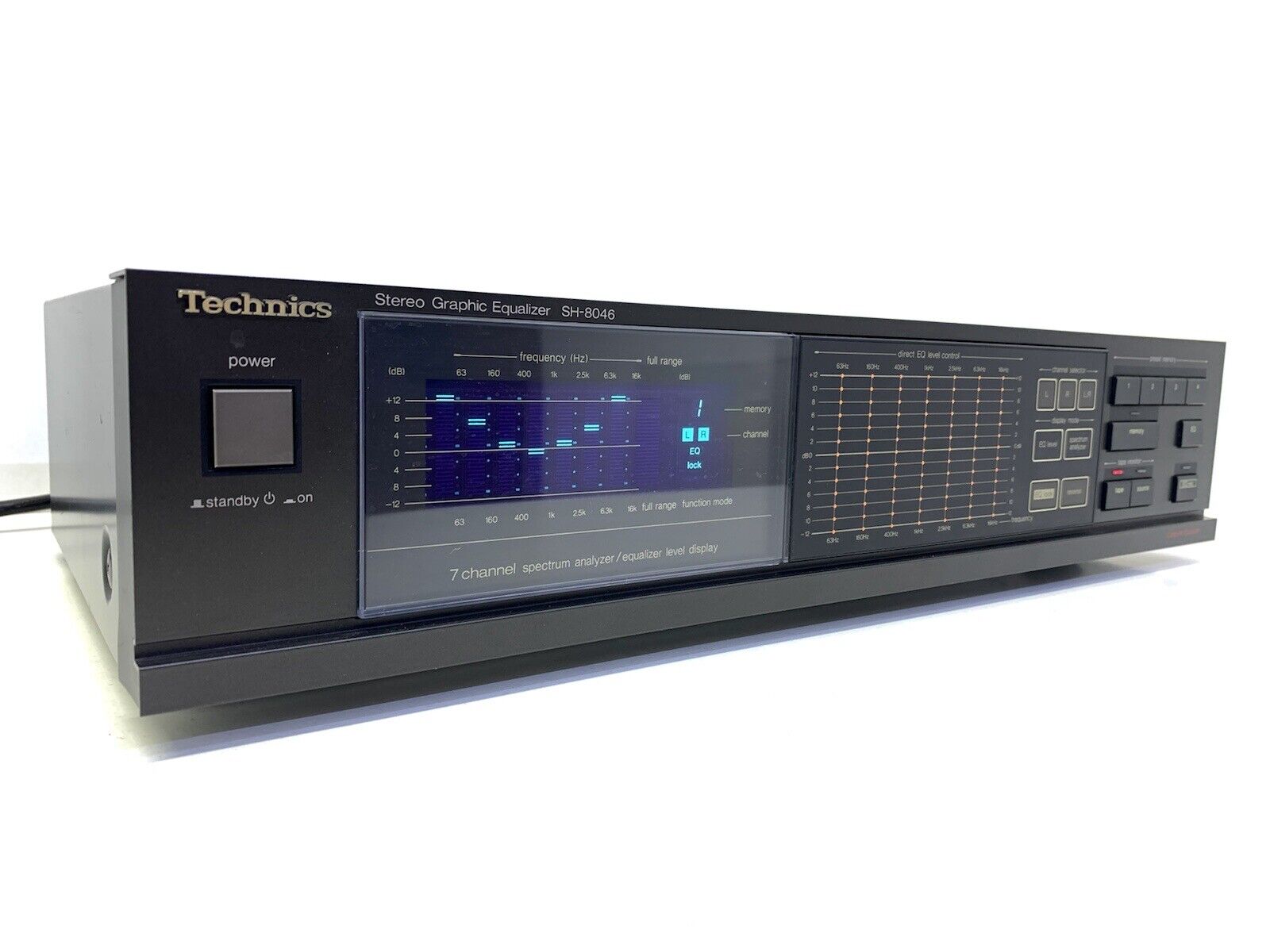 TECHNICS SH-8046 Stereo Graphic Equalizer Spectrum Analyzer Vintage 1986 GodLook