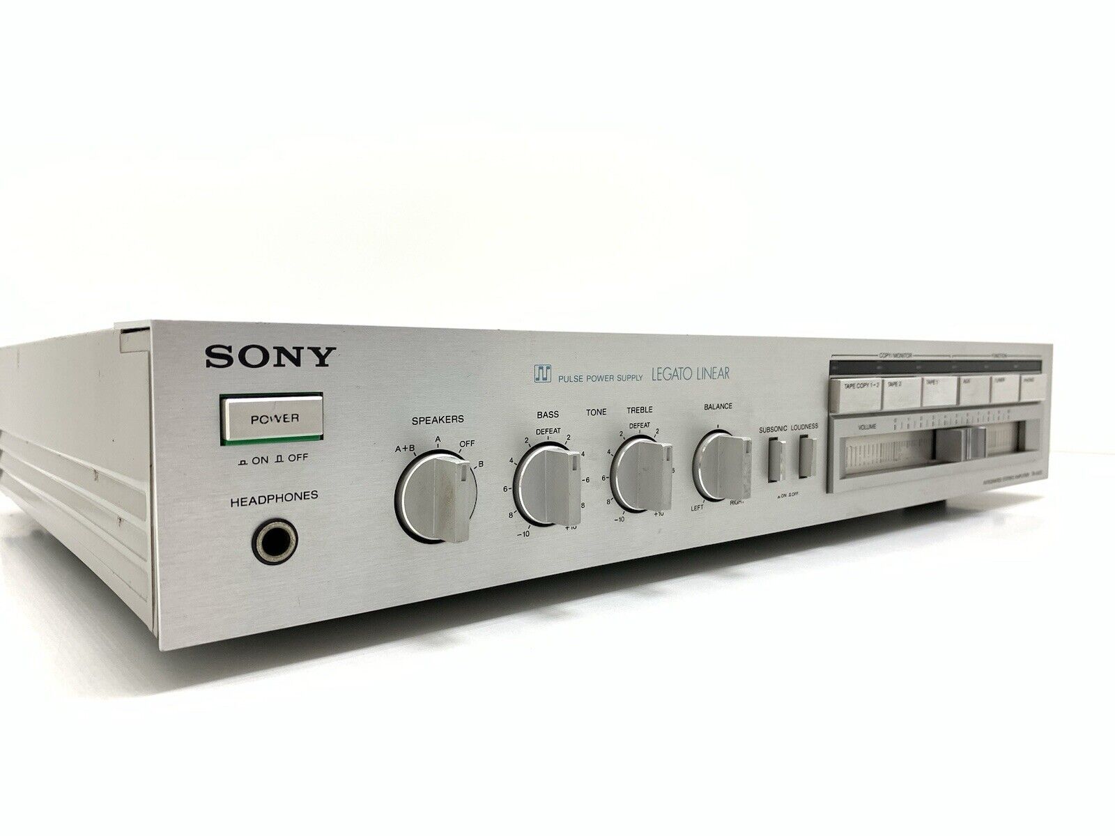 SONY TA-AX3 Stereo Integrated Amplifier 40+40 Watts RMS Vintage 1982 Good Look