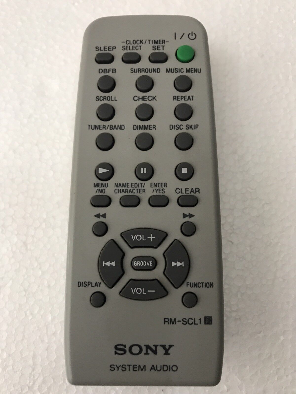 SONY Remote Control RM-SCL1 ORIGINAL to Audio System CMT-CL1, CMT-CL11, HCD-CL1