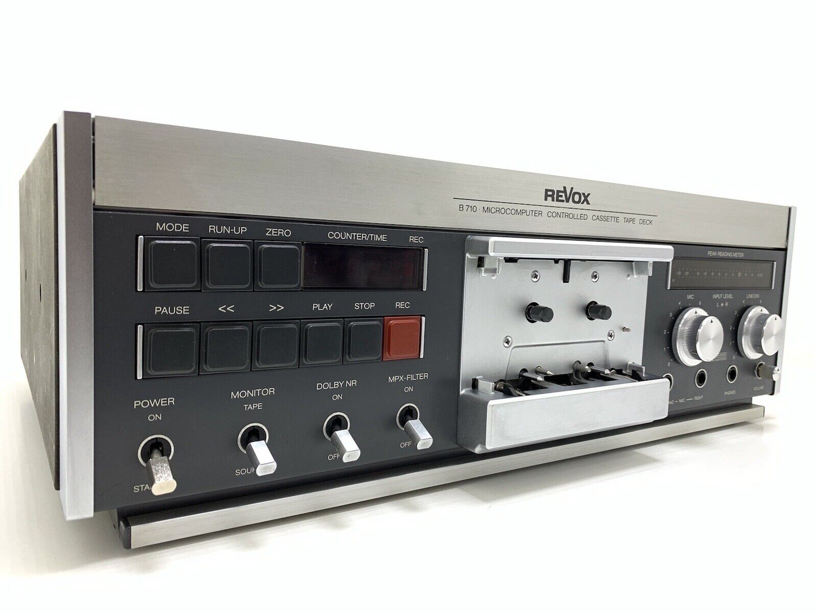 REVOX B 710 Stereo Cassette Tape Deck 3 Heads Vintage 1981 Hi End WORK Good Look