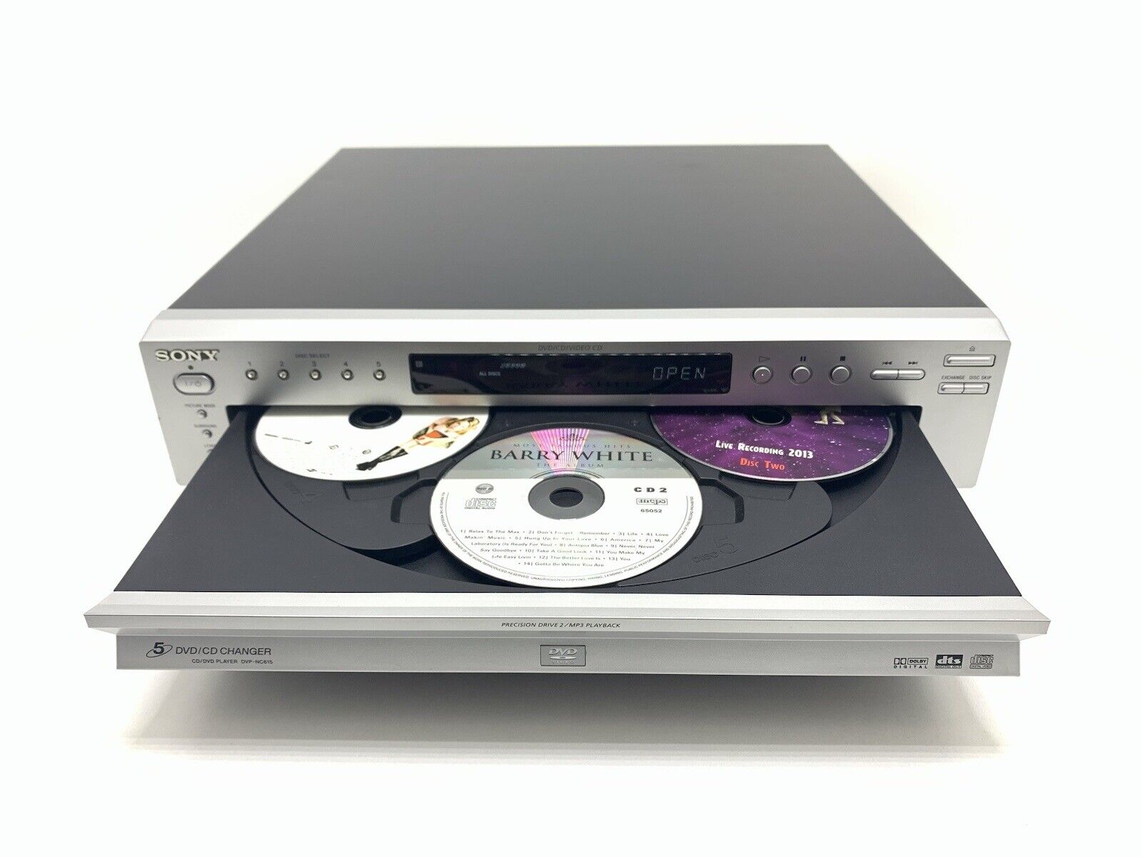 SONY DVP-NC615 DVD CD Carousel Compact Disc + Remote Vintage 2002 WORK Good Look