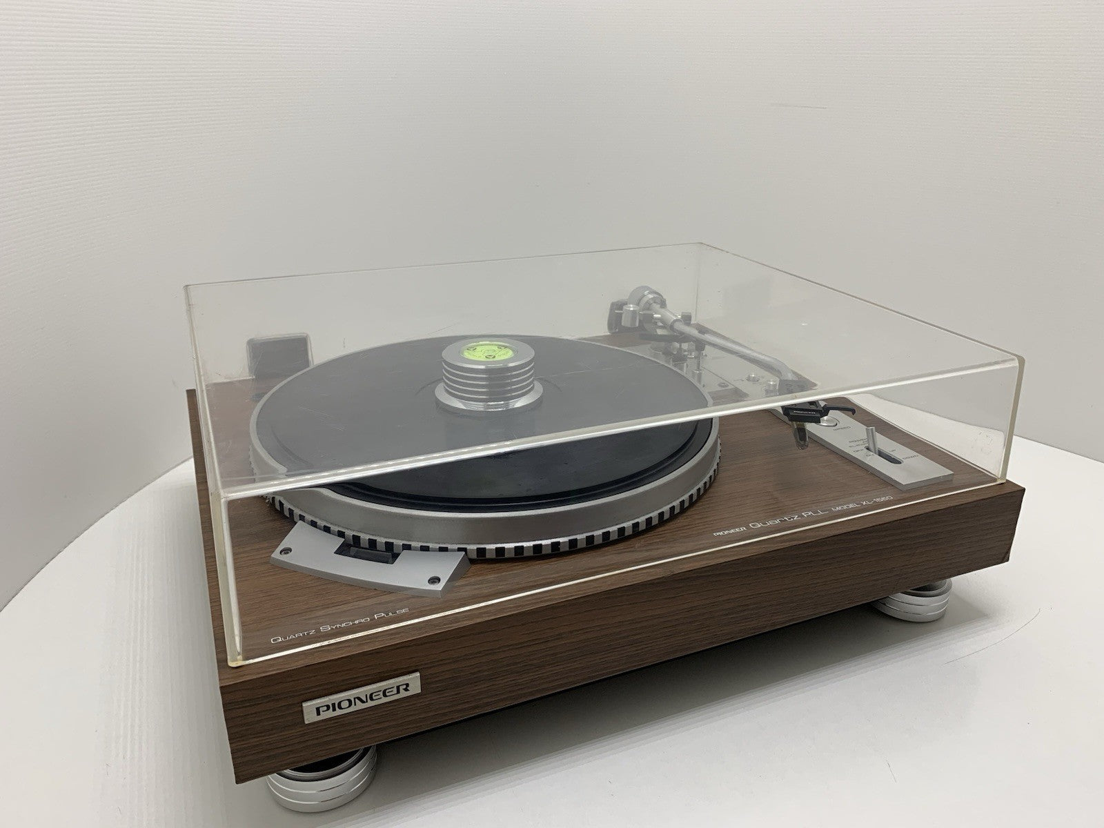 PIONEER XL 1550 Turntable Direct Drive Manual Quartz Vintage 1976 WORK Good Look