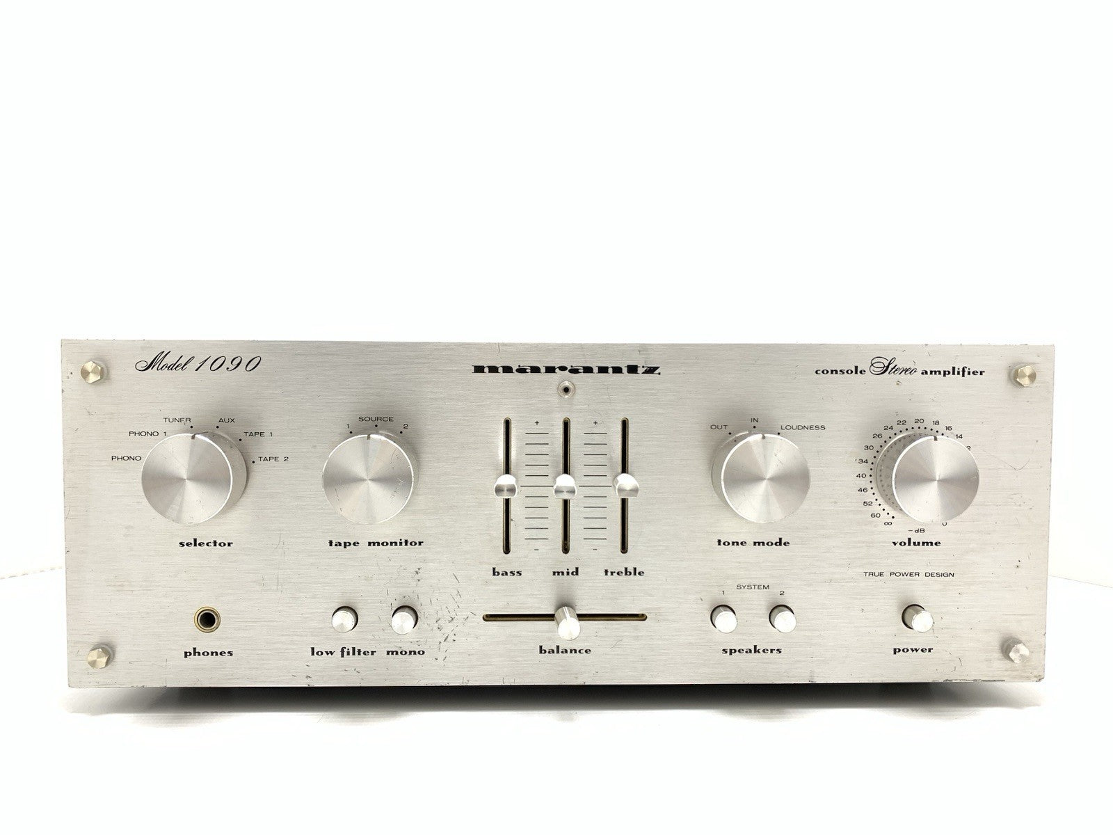 MARANTZ 1090 Stereo Integrated Amplifier 45+44 W RMS Vintage 1977 WORK Good Look