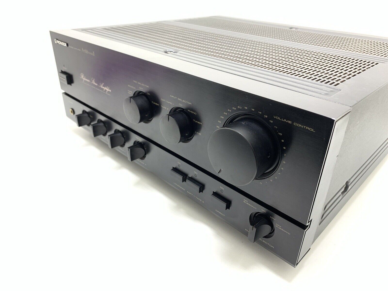 PIONEER A 616 MarkII Stereo Amplifier 80+80Watts RMS Vintage 1988 WORK Good Look