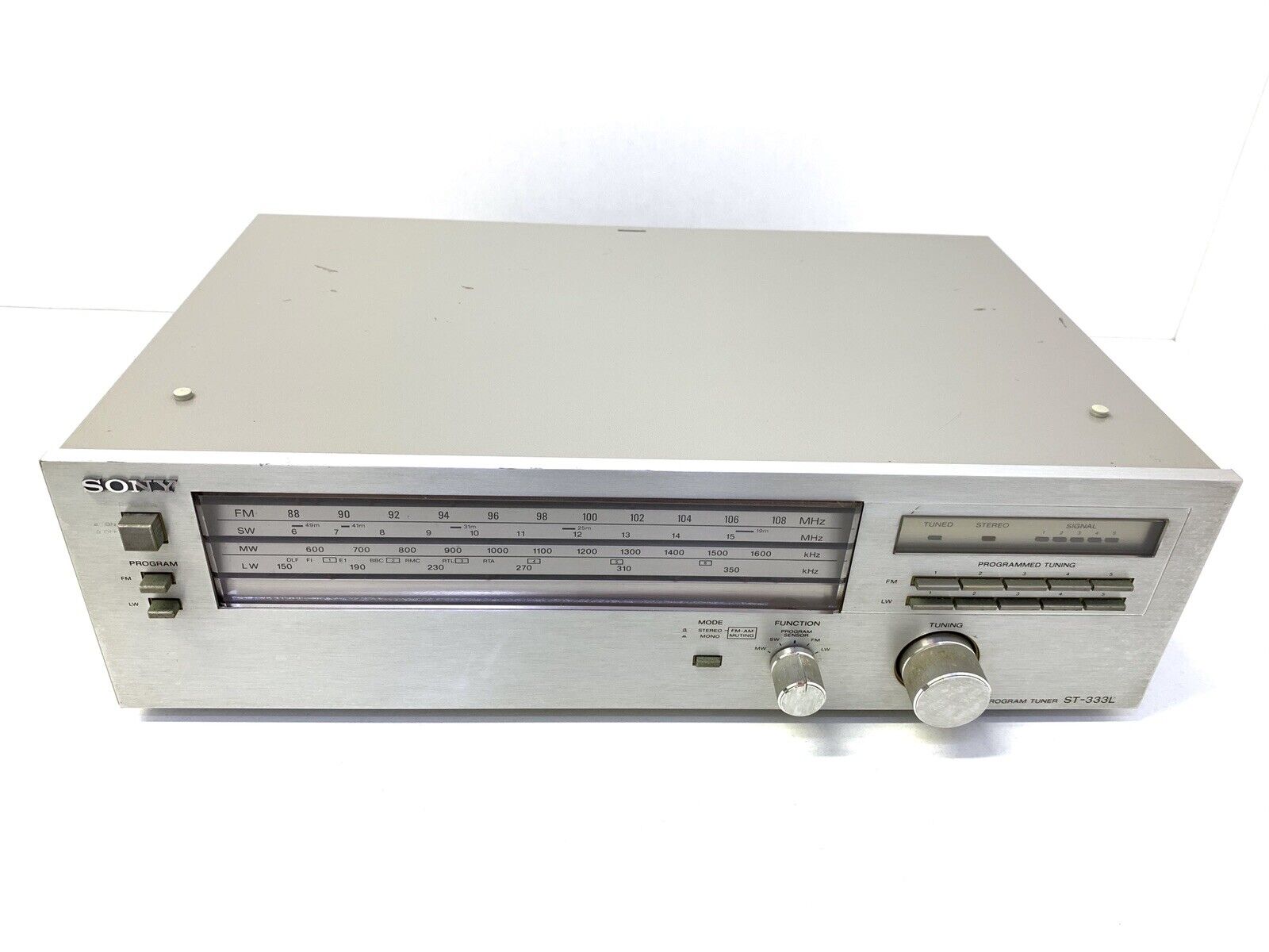 SONY ST-333L FM Stereo Program Tuner Vintage 1979 Hi End Refurbished Good Look
