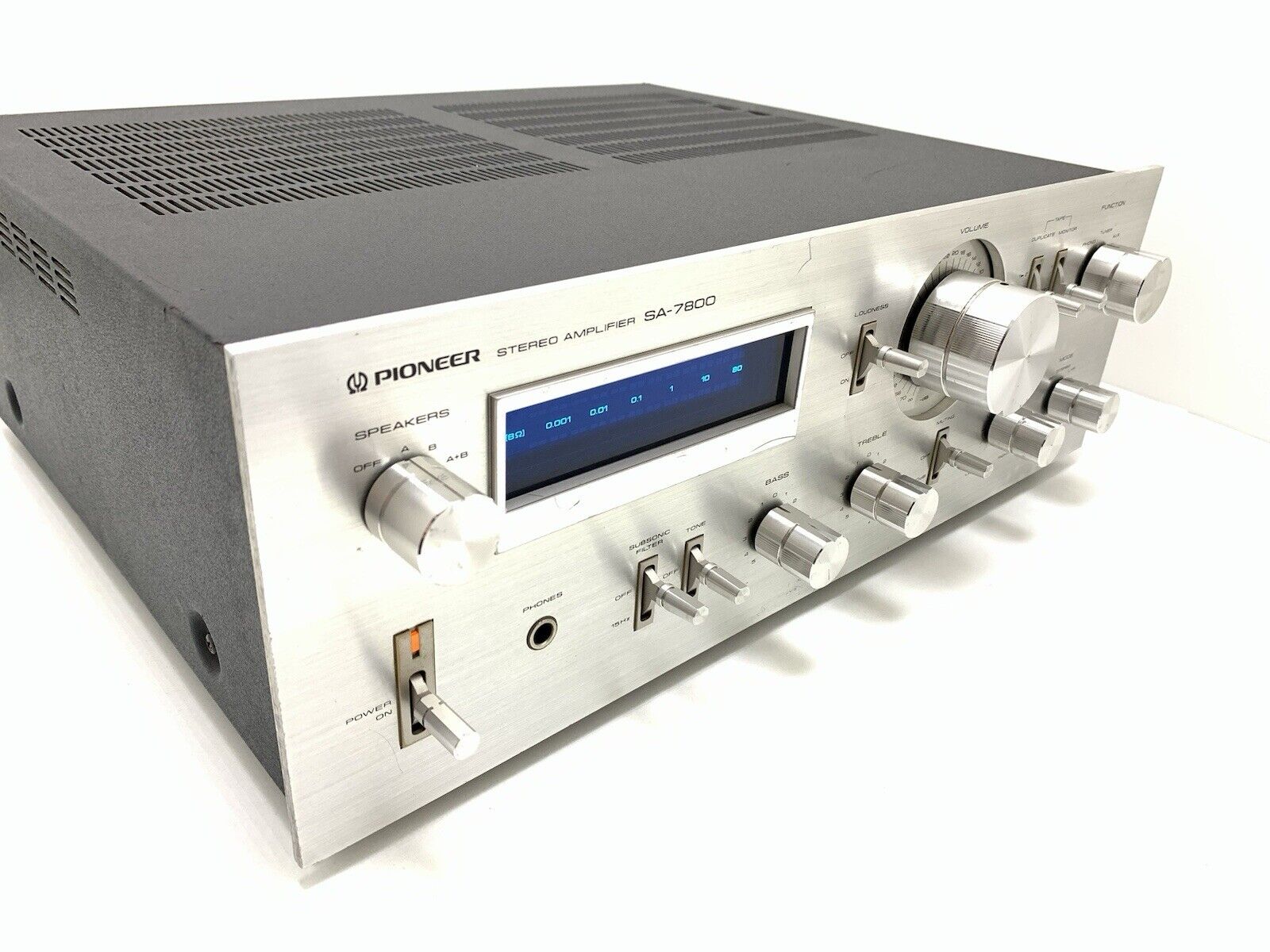 PIONEER SA-7800 Stereo Amplifier 65 + 65W RMS Blue Line Vintage 1979 Good Look