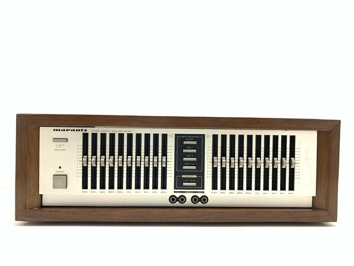 MARANTZ EQ 340 Stereo Graphic Equalizer New Wood Box Vintage 1983 WORK Good Look