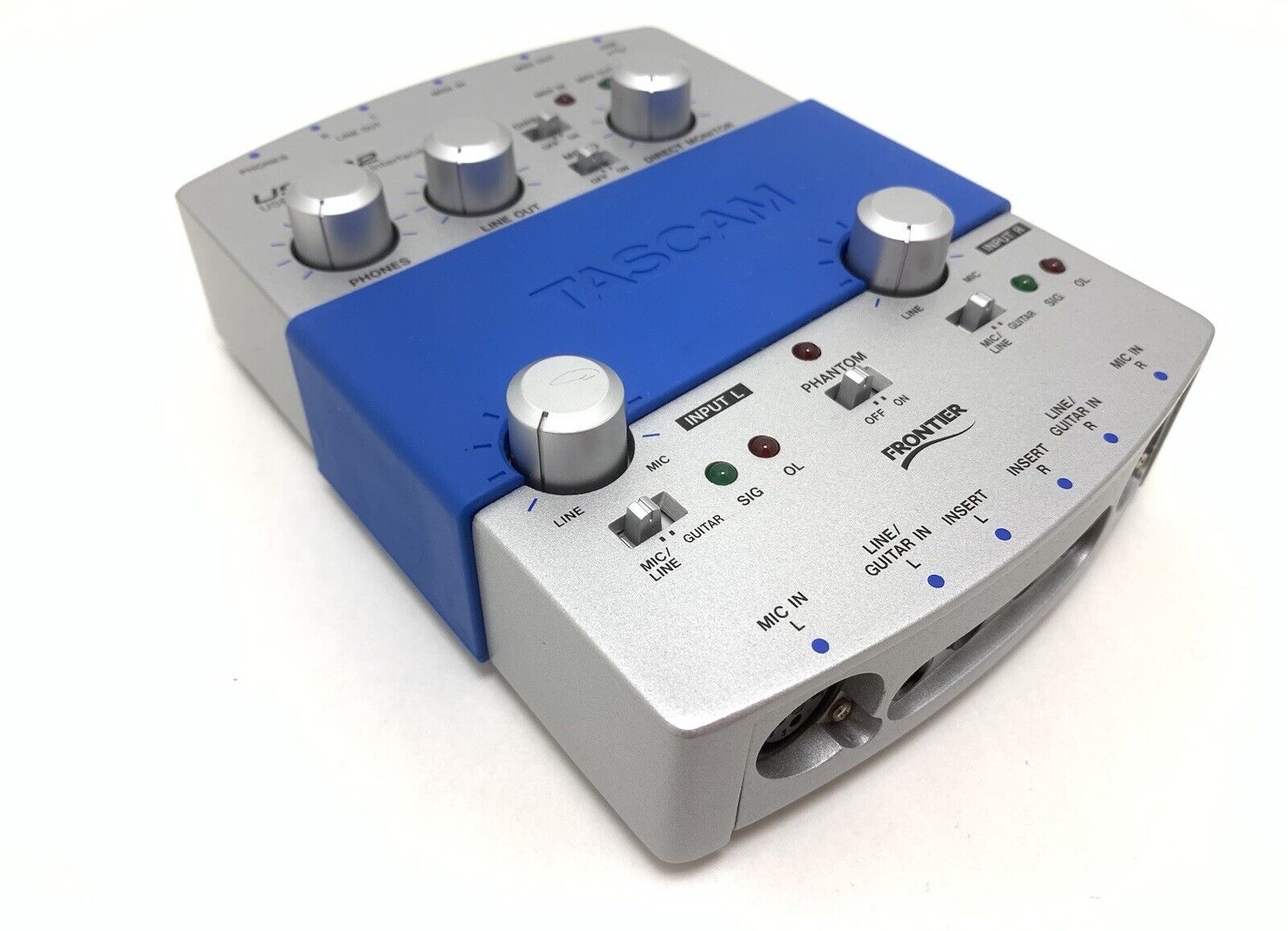TASCAM US-122 USB AUDIO MIDI Interface with Original Box WORK Perfect Good Look