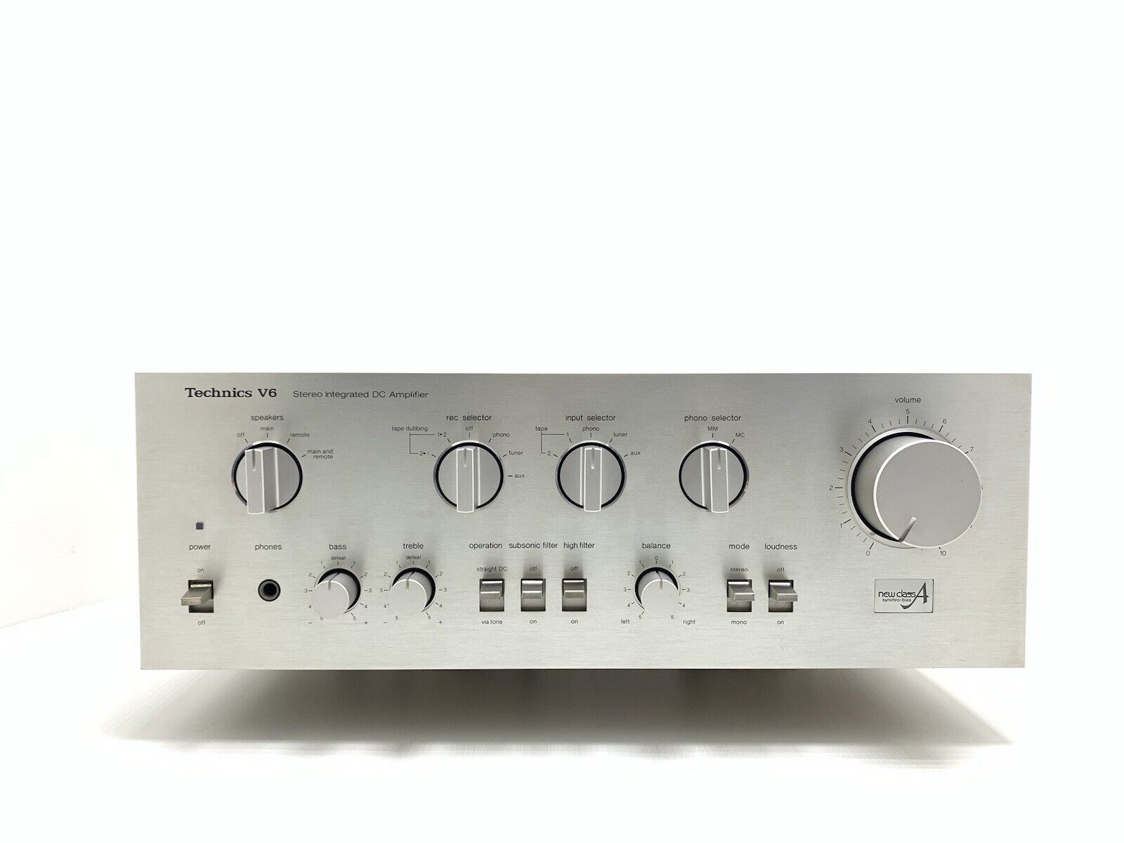 TECHNICS SU-V6 Stereo Integrated Amplifier 70+70WRMS Vintage 1980 Work GOOD LOOK