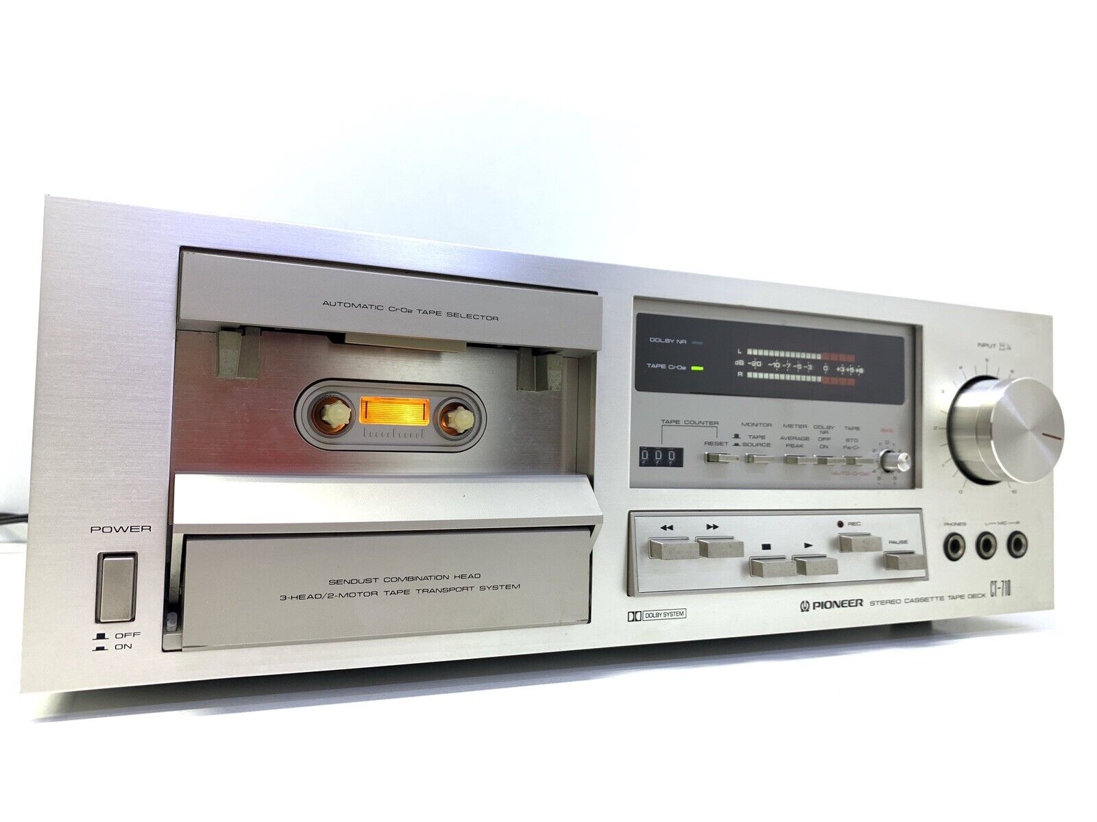 PIONEER CT-710 / CT-F800 2 Motor 3 Head Cassette Vintage 1979 Work 220V Like New