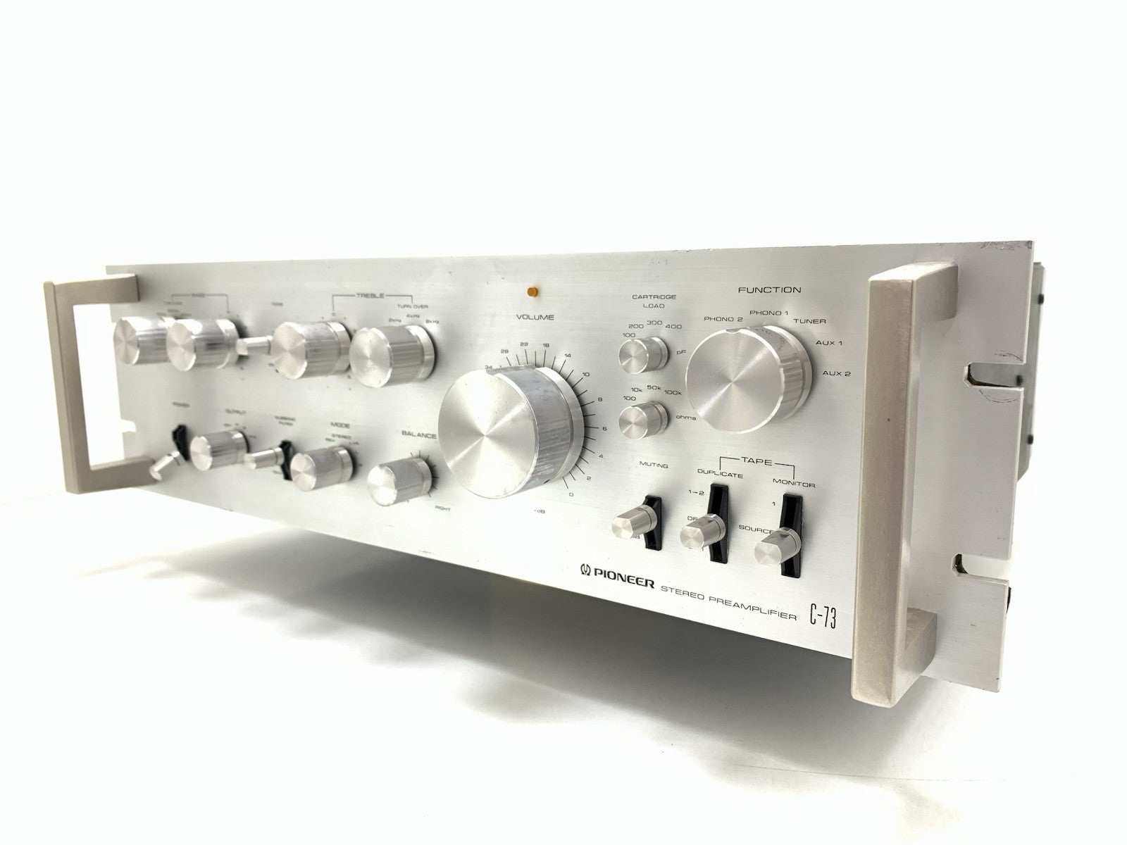 PIONEER C 73 SPEC Stereo Pre Amplifier Vintage 1980 Work Refurbished Good Look