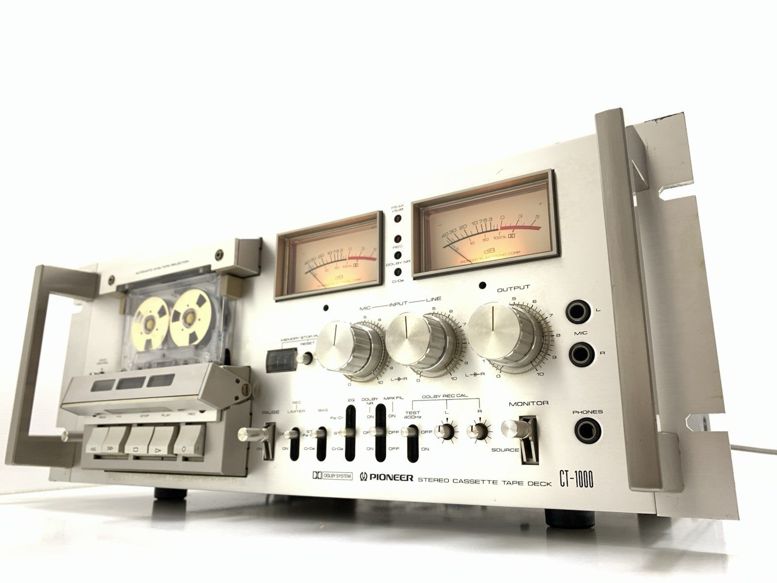 PIONEER CT 1000 CT-F1000 RACK 3 Head Stereo Tape Deck Vintage WORK Good Look