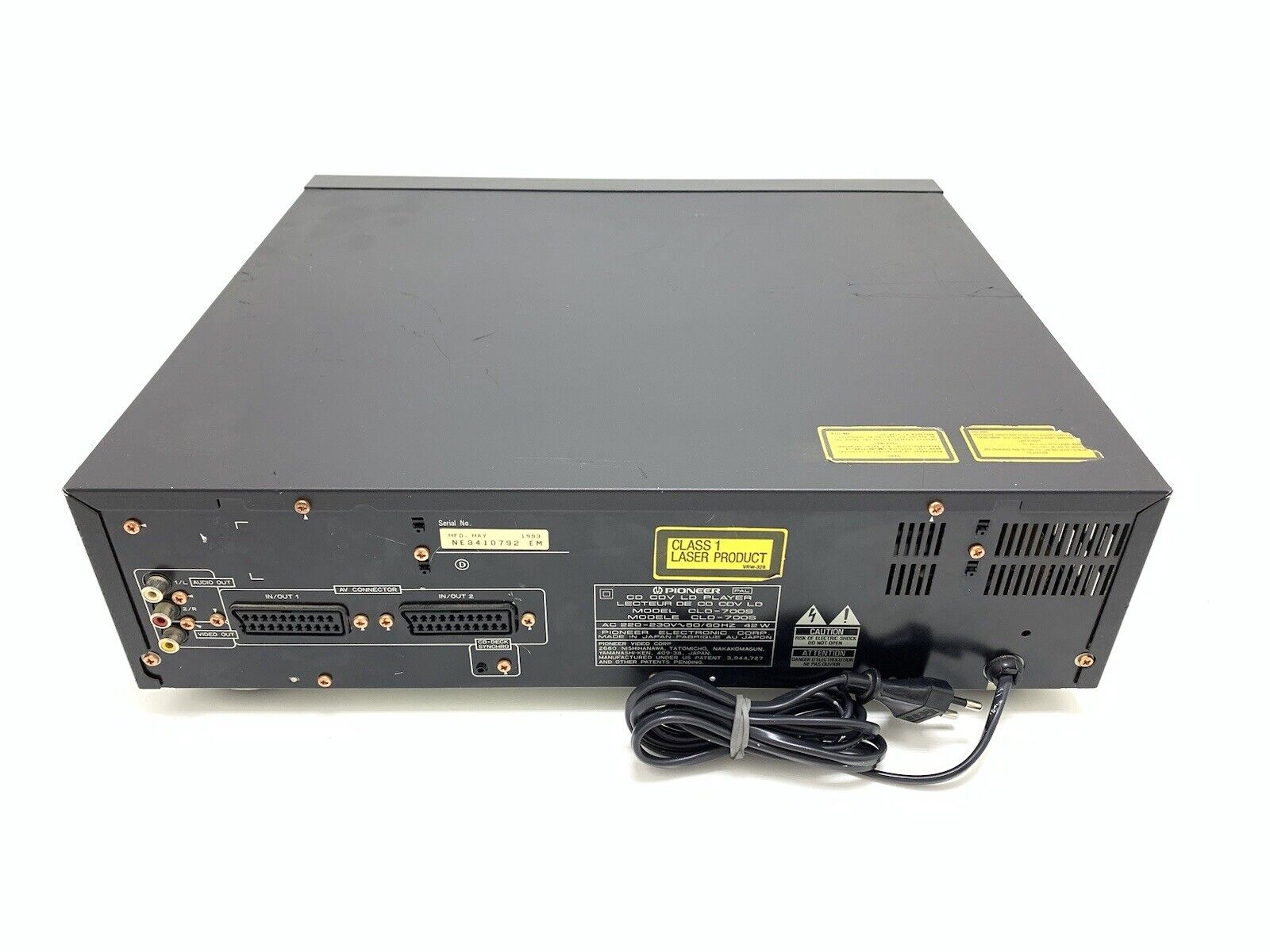 PIONEER CLD 700S CD LD Laser Disc Player Vintage 1992 PAL Working