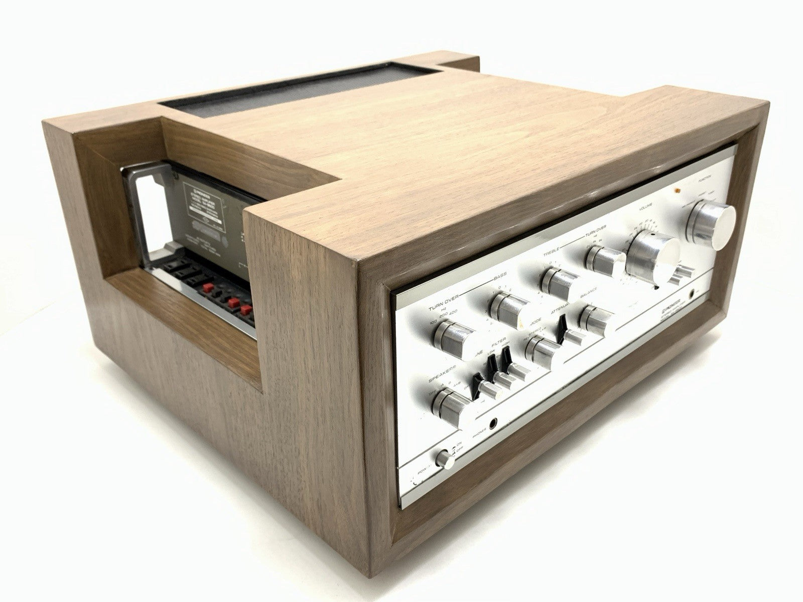 PIONEER SA 9500 Stereo Amplifier 80+80 WRMS Vintage EXCLUSIVE WOOD BOX Good Look