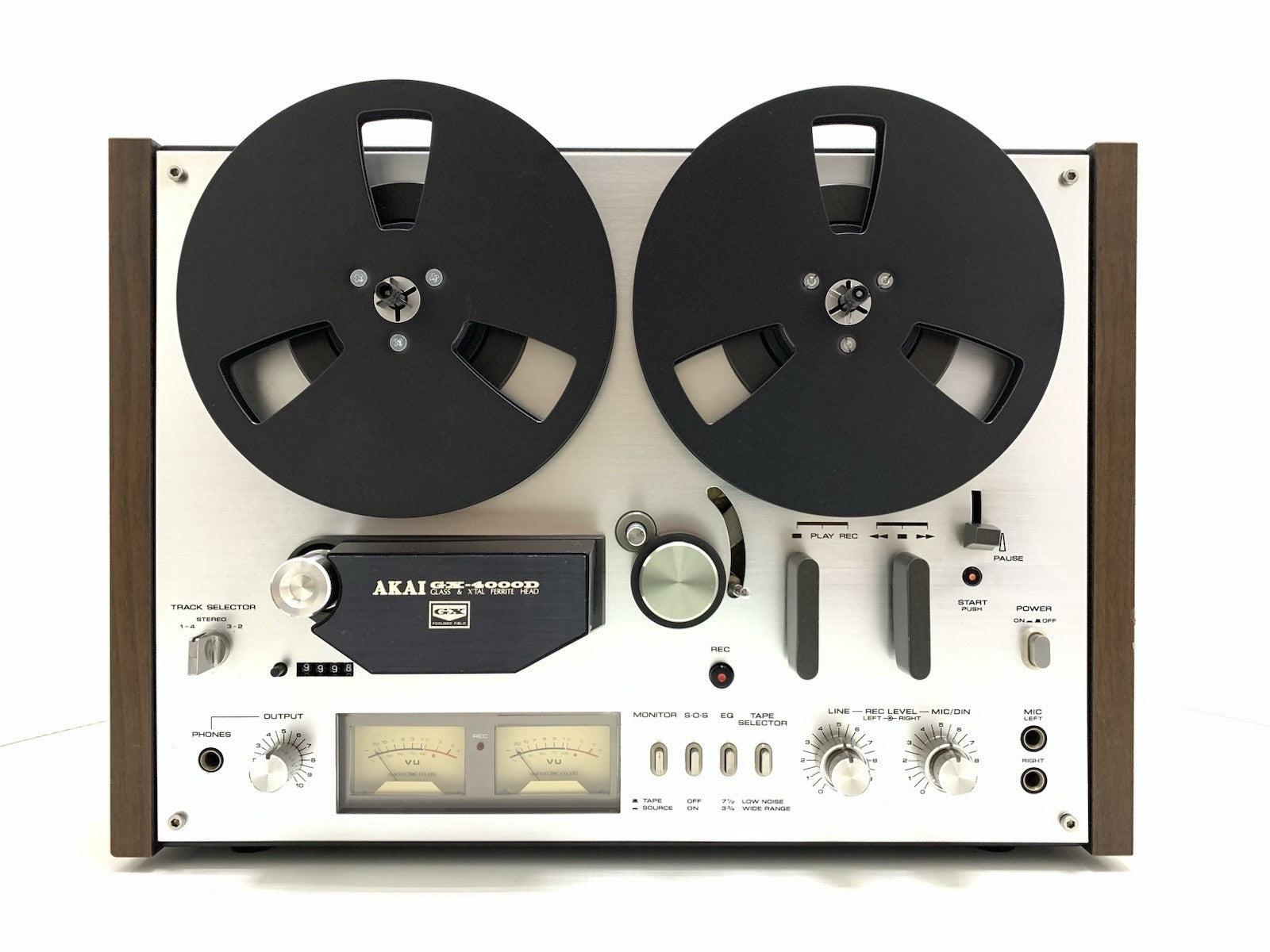 AKAI GX 4000D Reel to Reel Stereo 3Head 4 Track Tape Vintage 1976 WORK Good Look