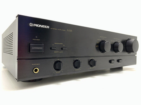 PIONEER A 335 Stereo Amplifier 40+40 Watts RMS Vintage 1989 Hi Fi WORK Good Look
