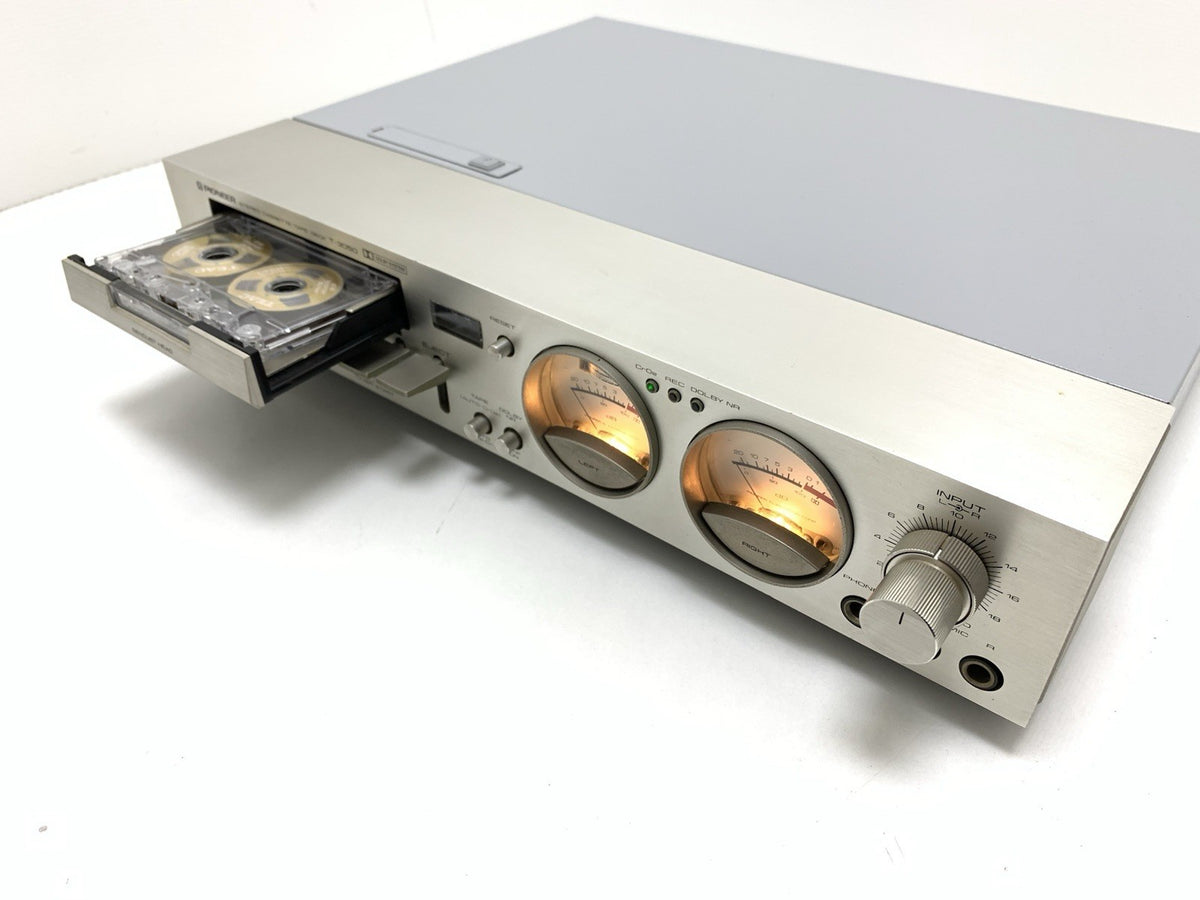 PIONEER T 3050 Slim Stereo Cassette Tape Deck 2 Head Vintage WORK 100% Good Look