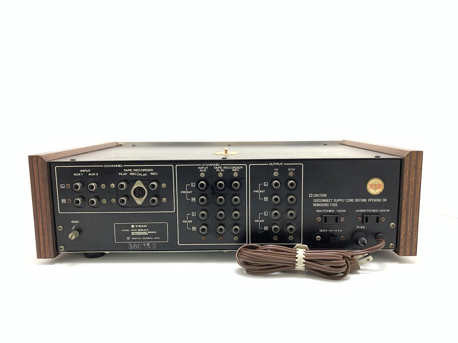 TRIO KENWOOD KN 6644 Quadrixer Pre Amplifier 4 Channel Vintage 1971 WORK GOOD