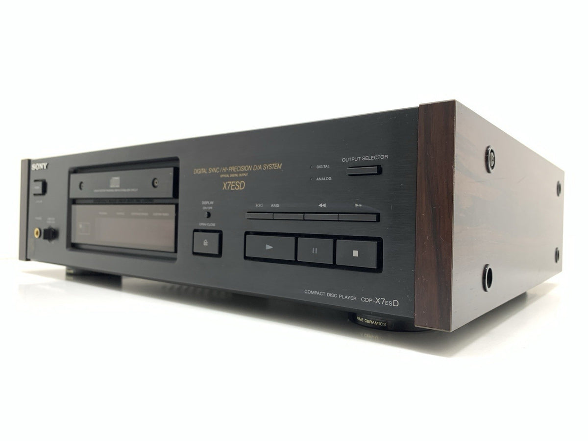 Sony CDP-X7ESD ES CD Player High End Dual PCM58P-S Remote Control WORK Good Look
