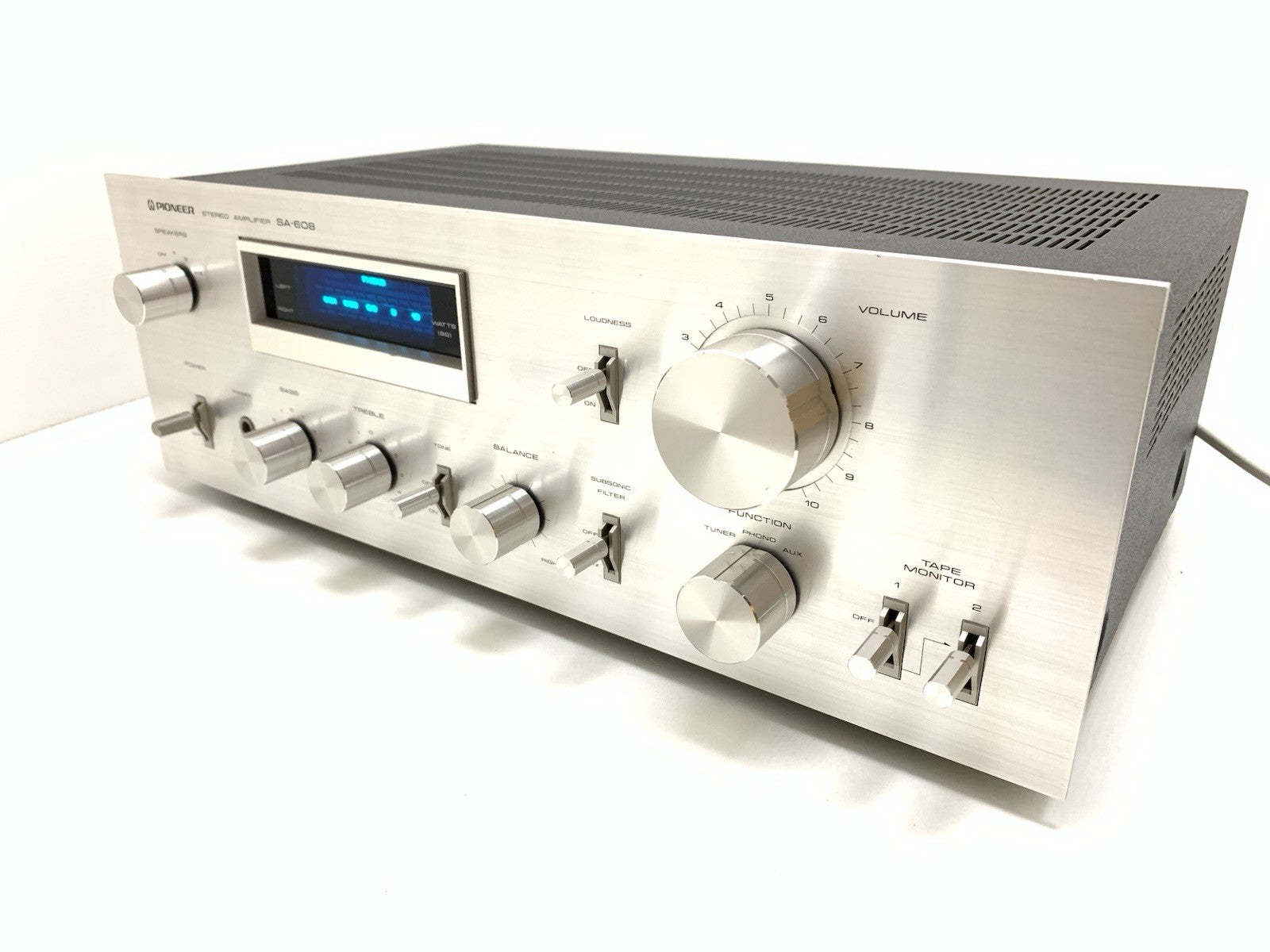 PIONEER SA 608 Stereo HiFi Amplifier 45+45 Watts RMS Vintage 1979 WORK GOOD LOOK