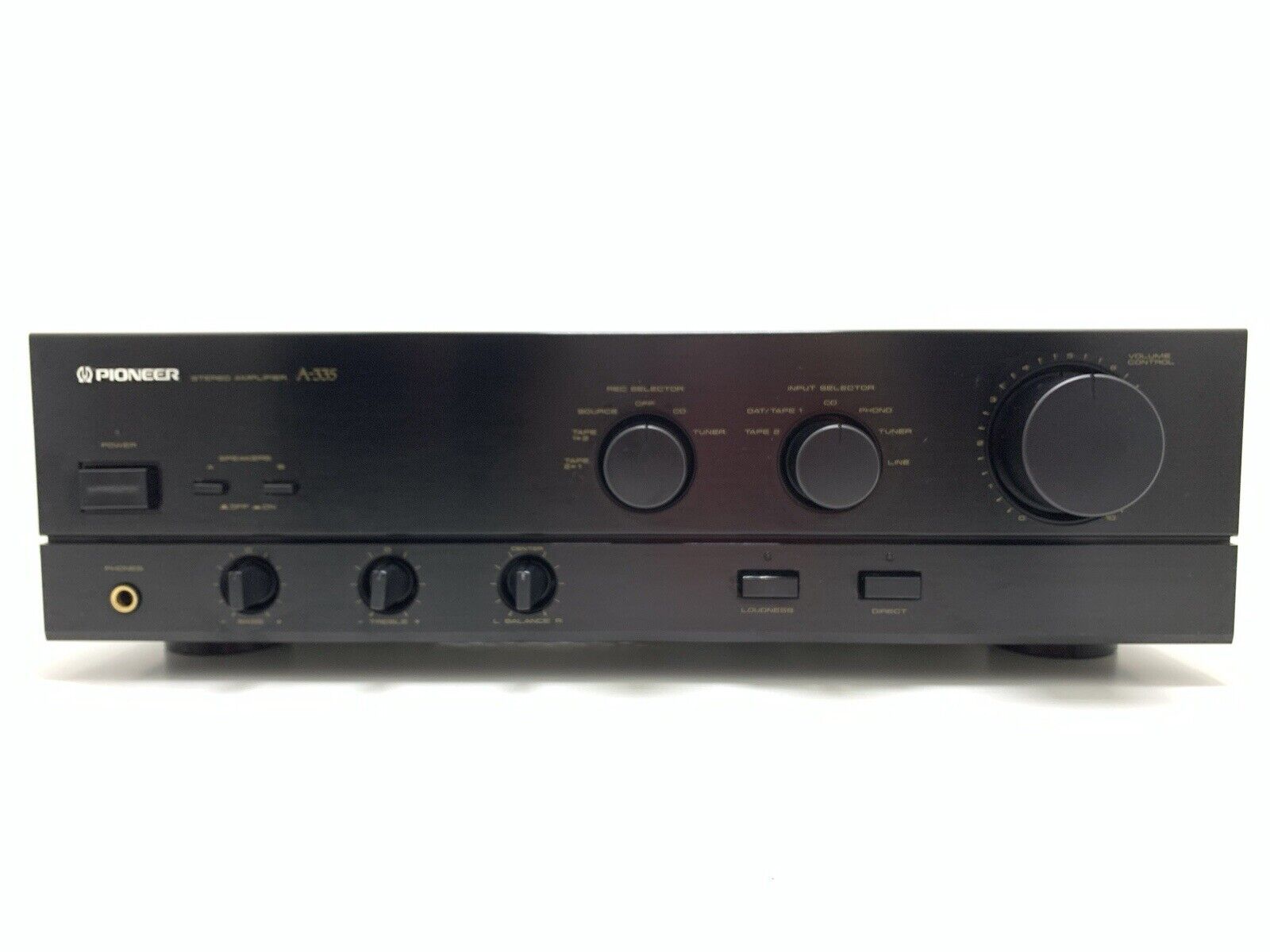 PIONEER A 335 Stereo Amplifier 40+40 Watts RMS Vintage 1989 Hi Fi WORK Good Look