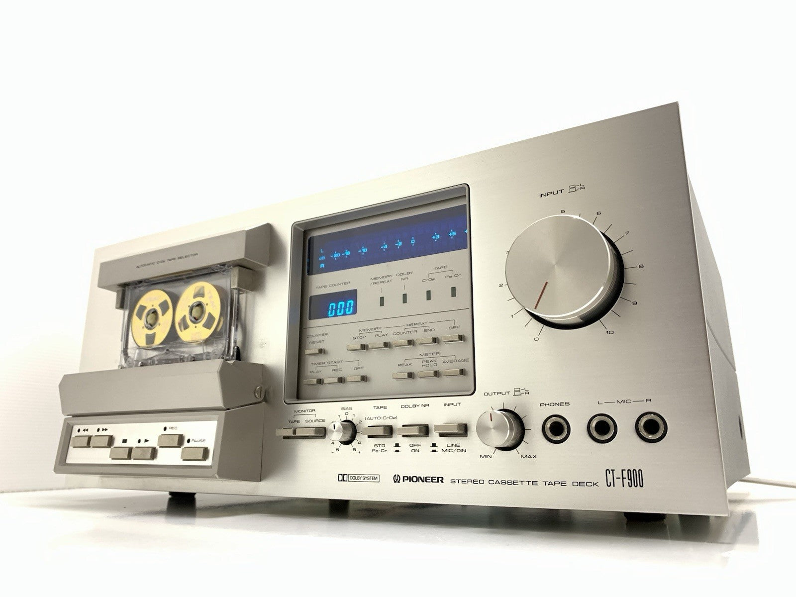 PIONEER CT F900 3 Head Stereo Tape Deck BLUE LINE Vintage 1978 WORK Good Look